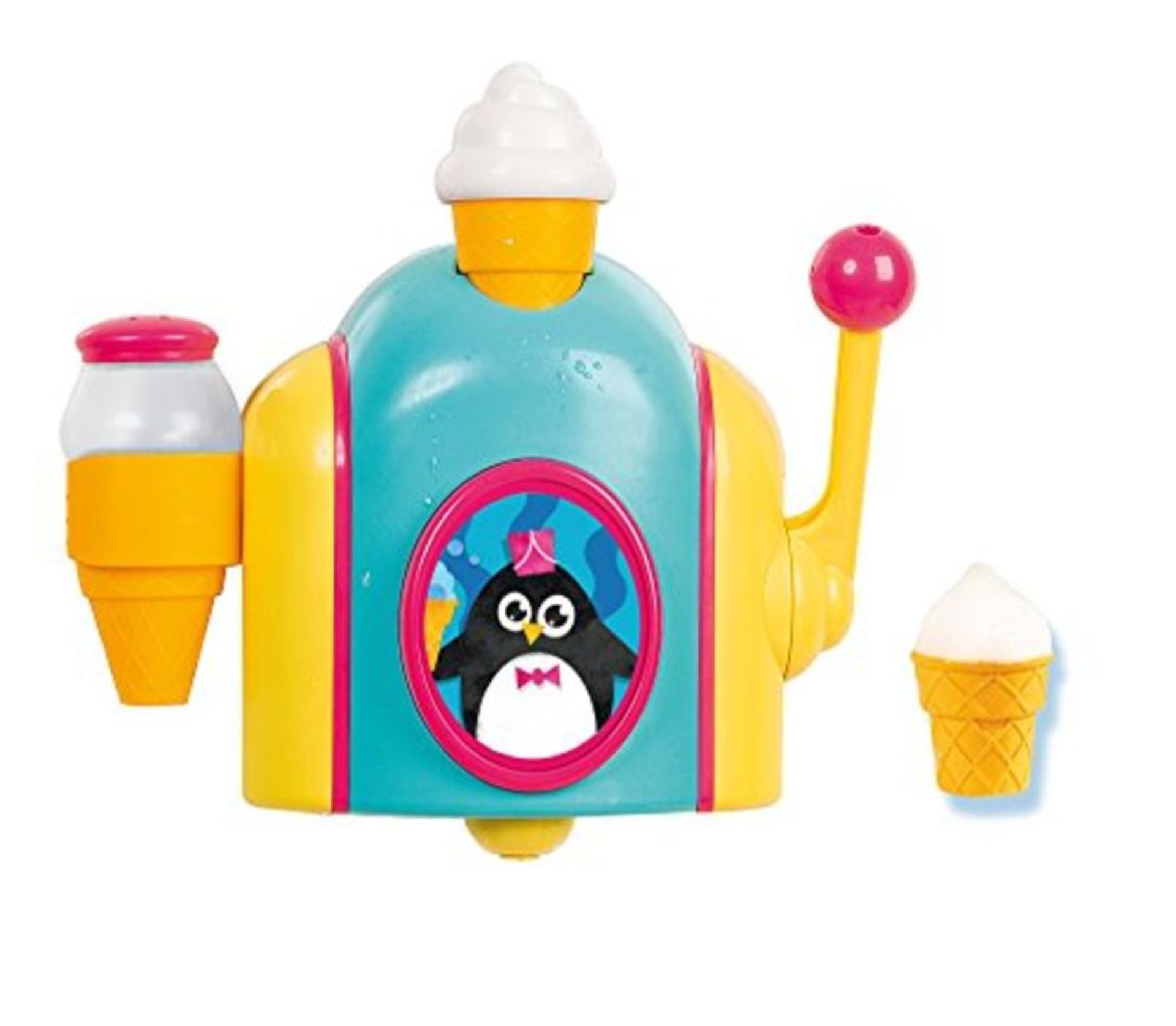 Toomies Tomy Foam Cone Factory Baby Bath Toy-Ice Cream Themed E72378, Multicolour, 21