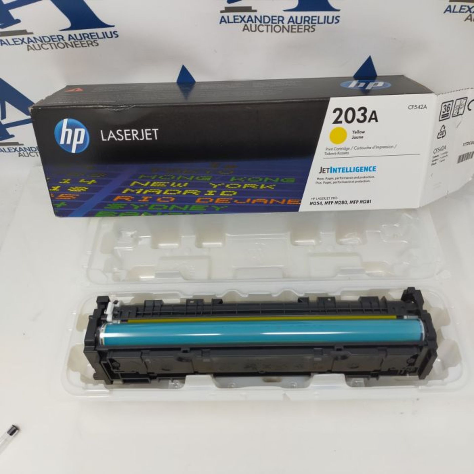 RRP £69.00 HP CF542A 203A Original LaserJet Toner Cartridge, Yellow, Single Pack - Image 2 of 2