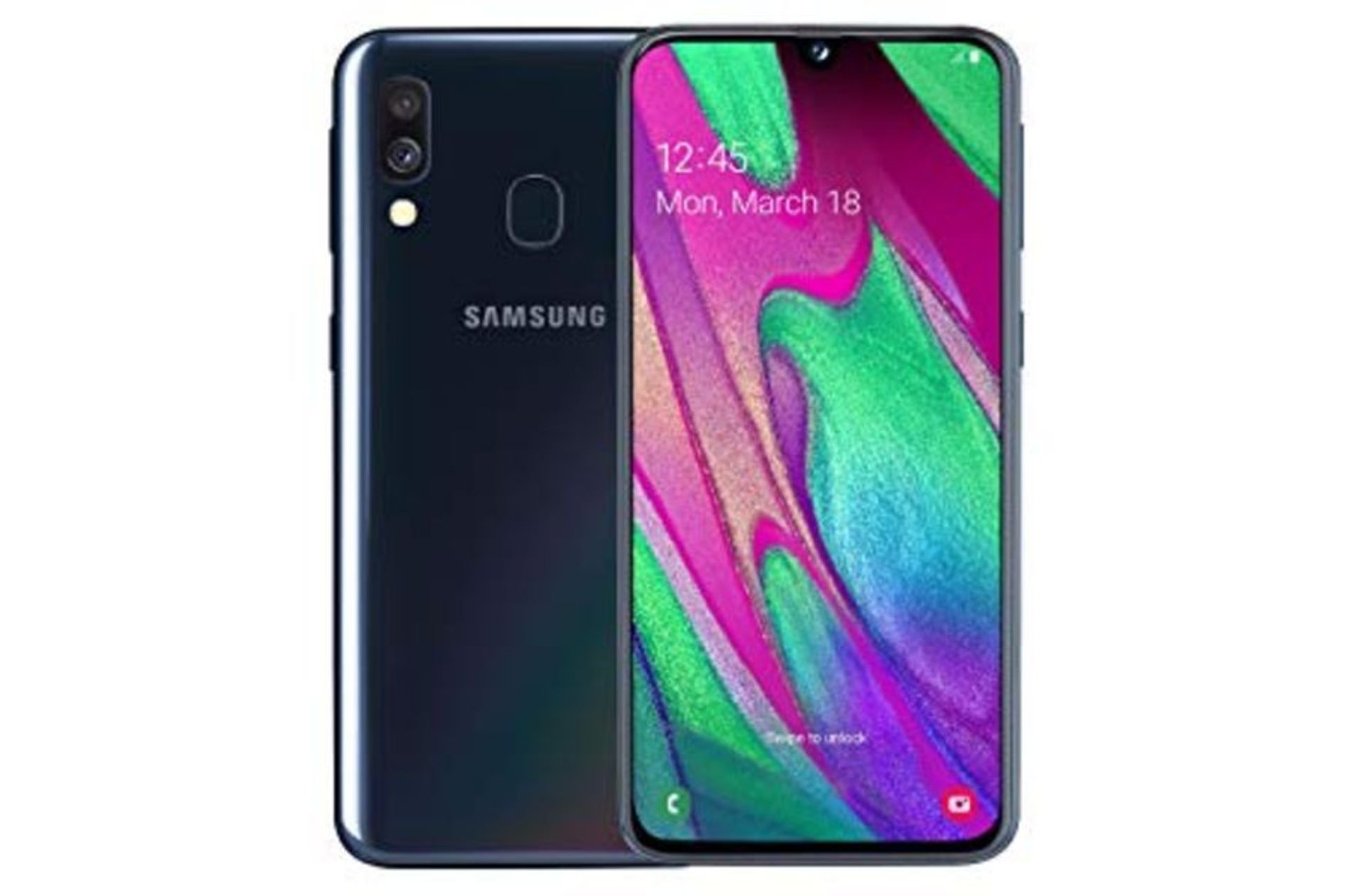 RRP £218.00 Samsung Galaxy A40 Dual-SIM 64 GB Android Smartphone - Black (UK Version)