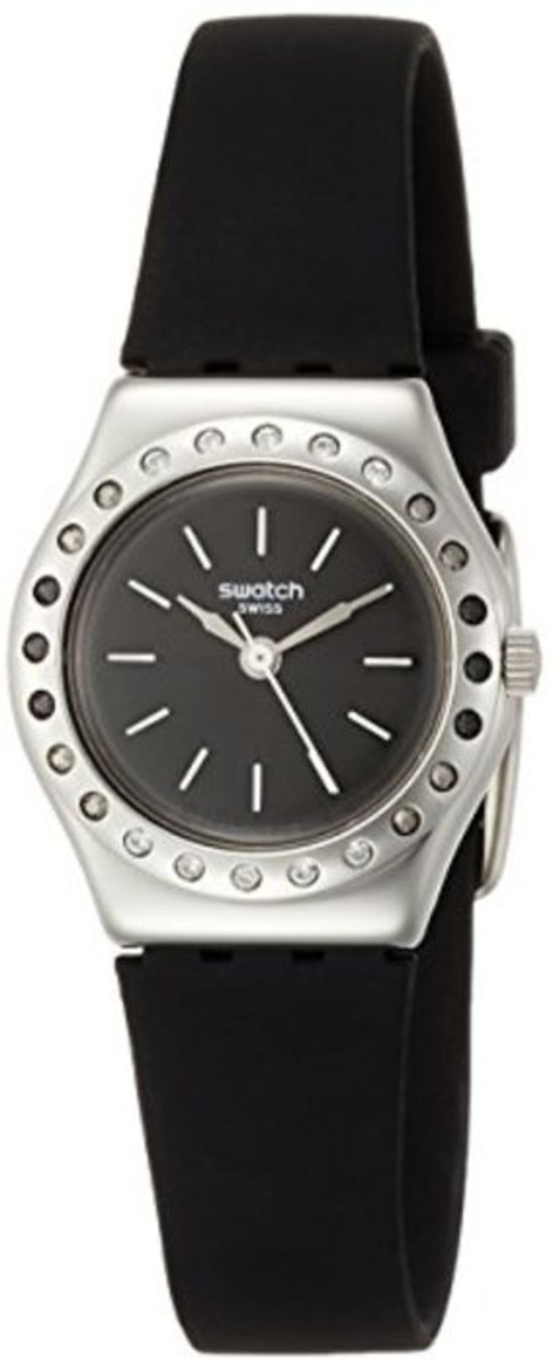 RRP £80.00 Swatch Damen Analog Quarz Uhr mit Silikon Armband YSS312