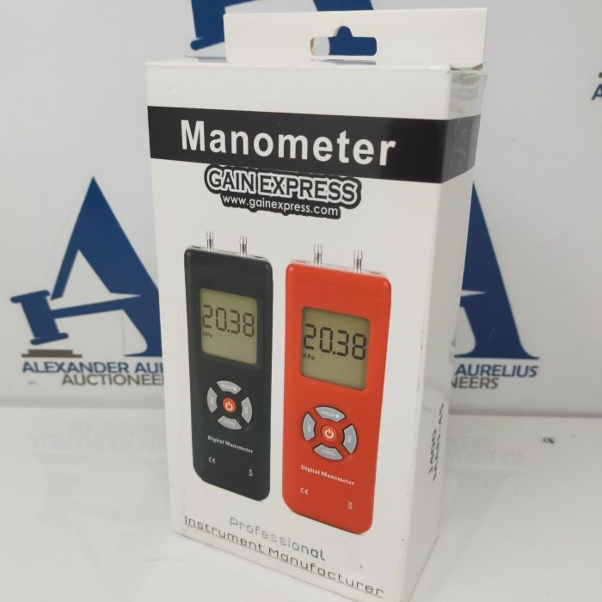 Professional Digital Manometer, Portable Handheld Air Vacuum/ Gas Pressure Gauge Meter - Image 3 of 3