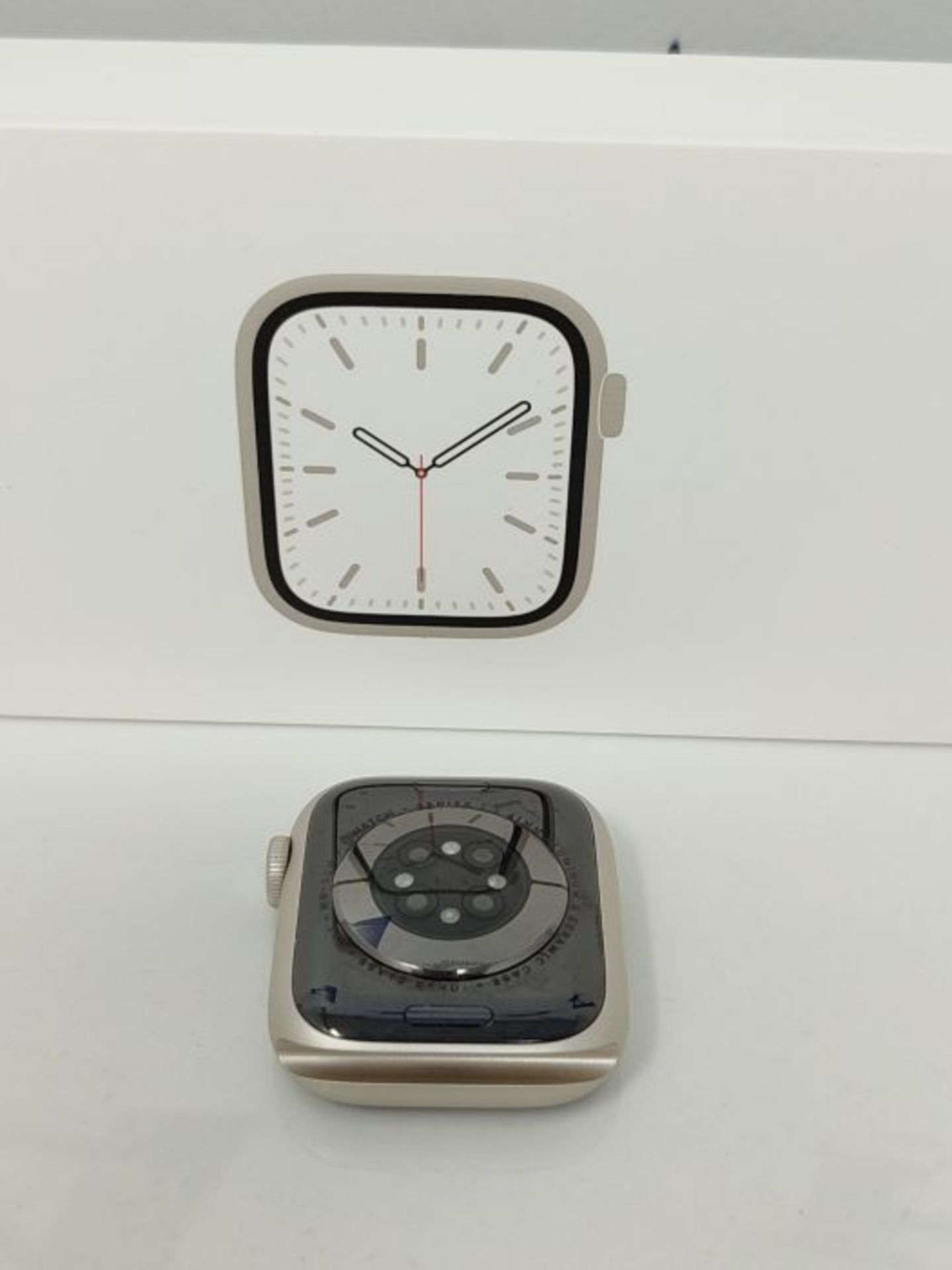 RRP £353.00 [INCOMPLETE] Apple Watch Series 7 (GPS, 41mm) Smart watch - Starlight Aluminium Case - Image 3 of 3