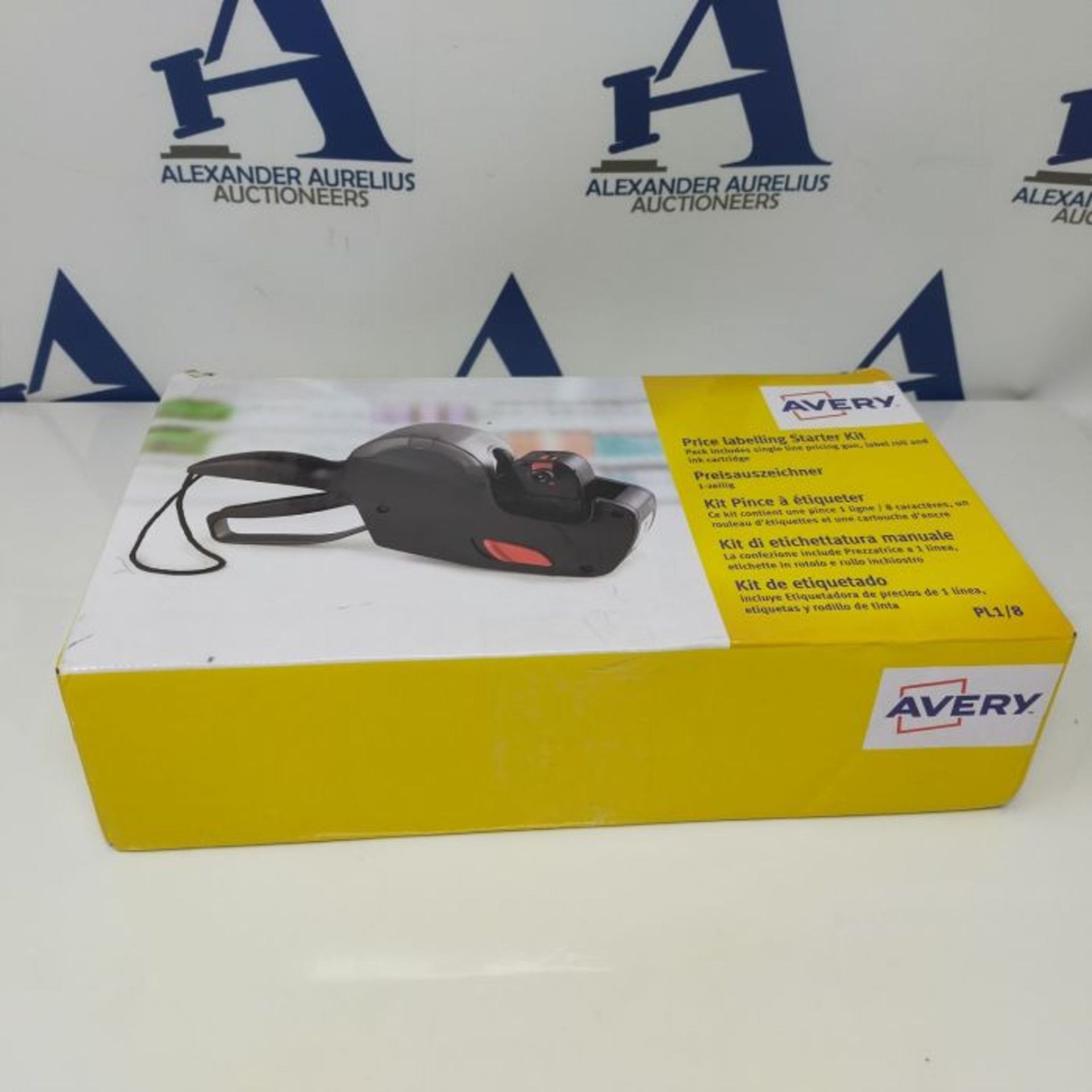 Avery PL1/8 Starter Kit Pricing/Price Gun 1 Line with 1500 Labels and Ink Roller, Blac - Image 3 of 3