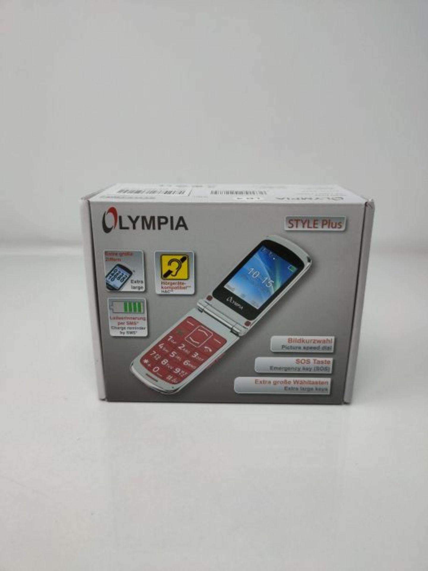 OLYMPIA Modell Style Plus Komfort-Mobiltelefon mit Großtasten und Farb-LC-Display rot - Image 2 of 3