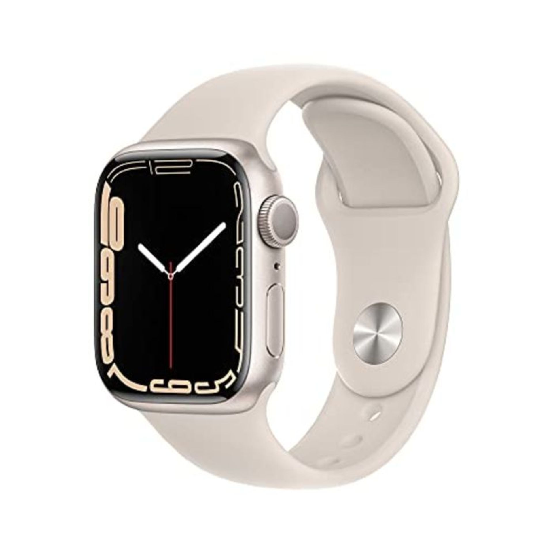 RRP £353.00 [INCOMPLETE] Apple Watch Series 7 (GPS, 41mm) Smart watch - Starlight Aluminium Case