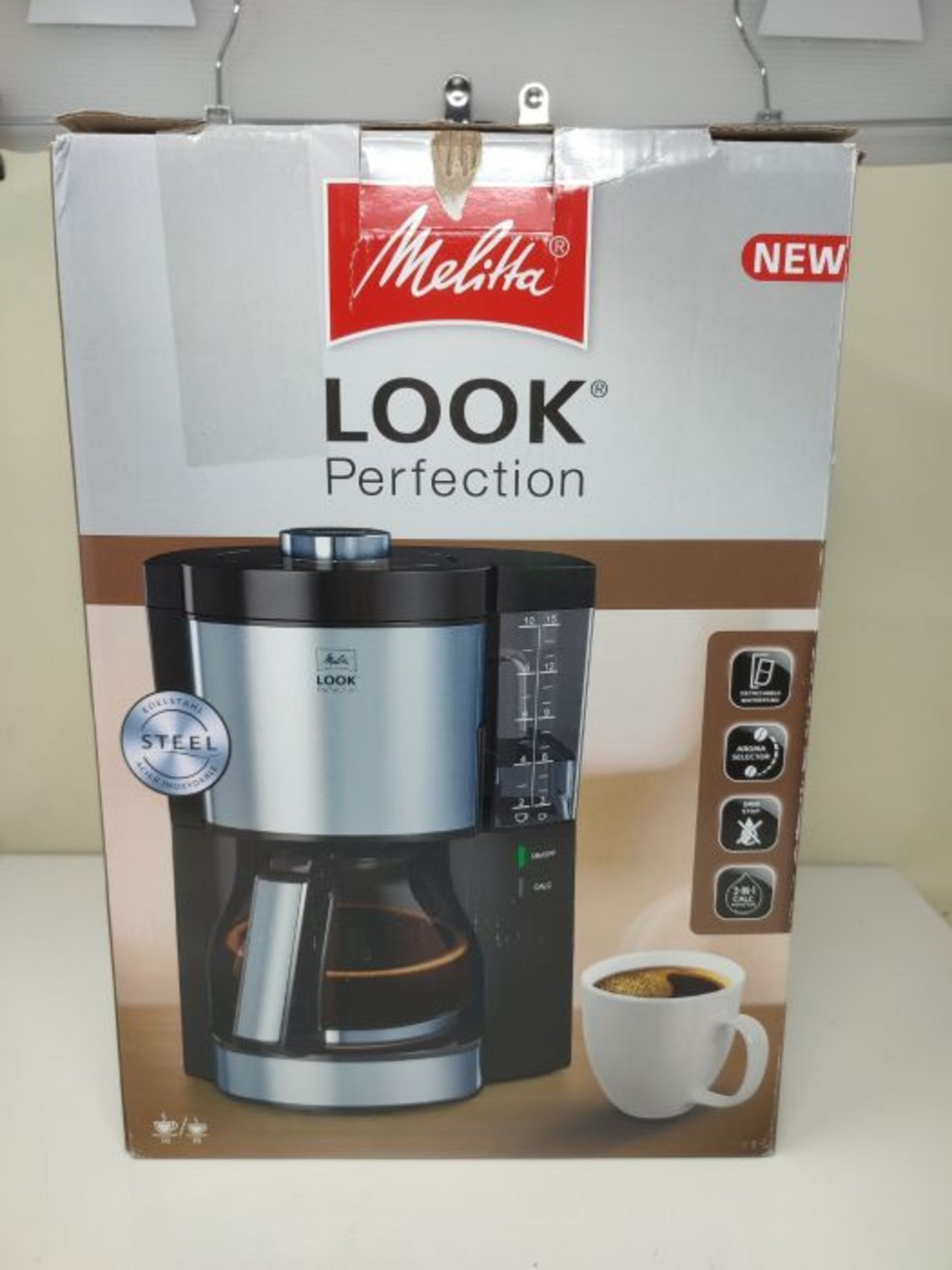 RRP £59.00 Melitta Filter Coffee Machine, Look V Perfection Model, Art. No. 6766589, Stainless St - Image 2 of 3