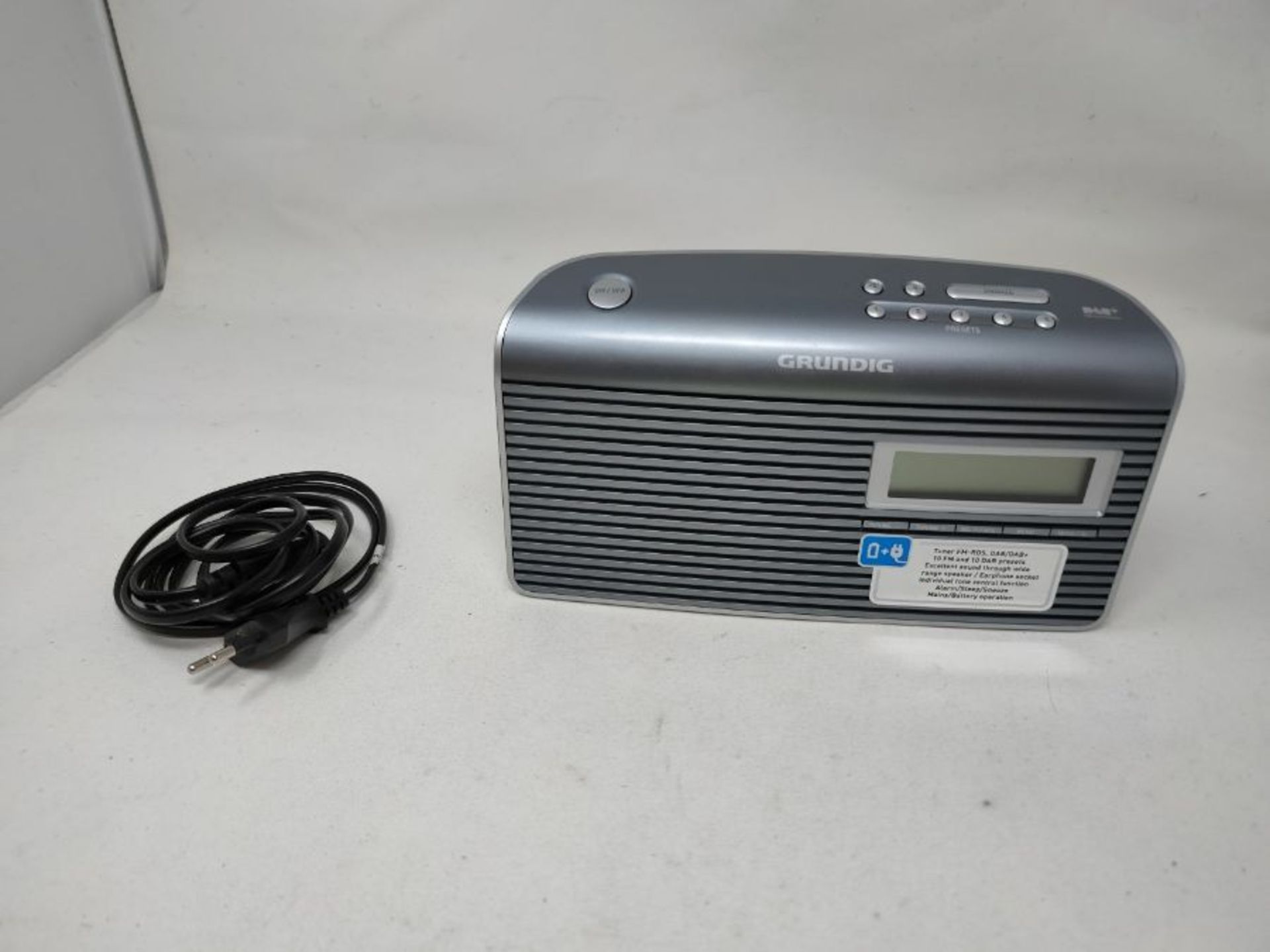 RRP £51.00 Grundig Music 7000 DAB+ Radio, grau/silber - Image 3 of 3