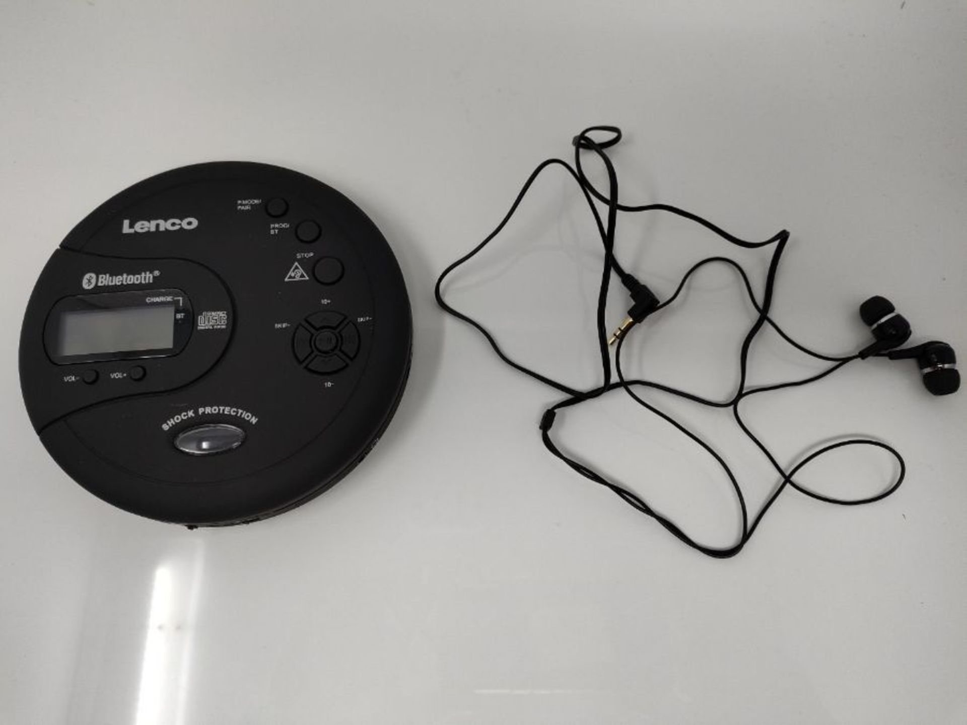 RRP £59.00 Lenco CD-300 - Portable CD Player Walkman - Bluetooth Diskman - CD Walkman - MP3 Funct - Image 2 of 2