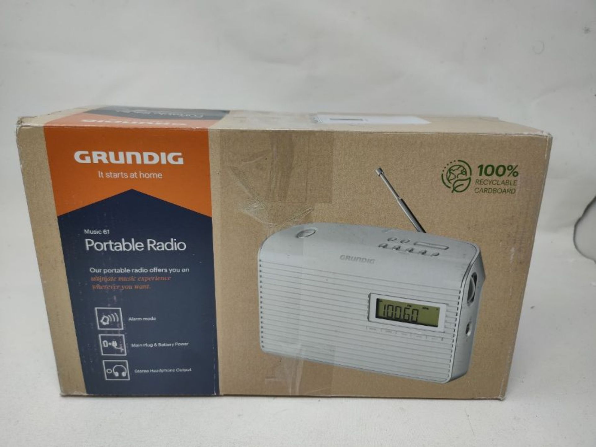 RRP £51.00 Grundig Music 7000 DAB+ Radio, grau/silber - Image 2 of 3