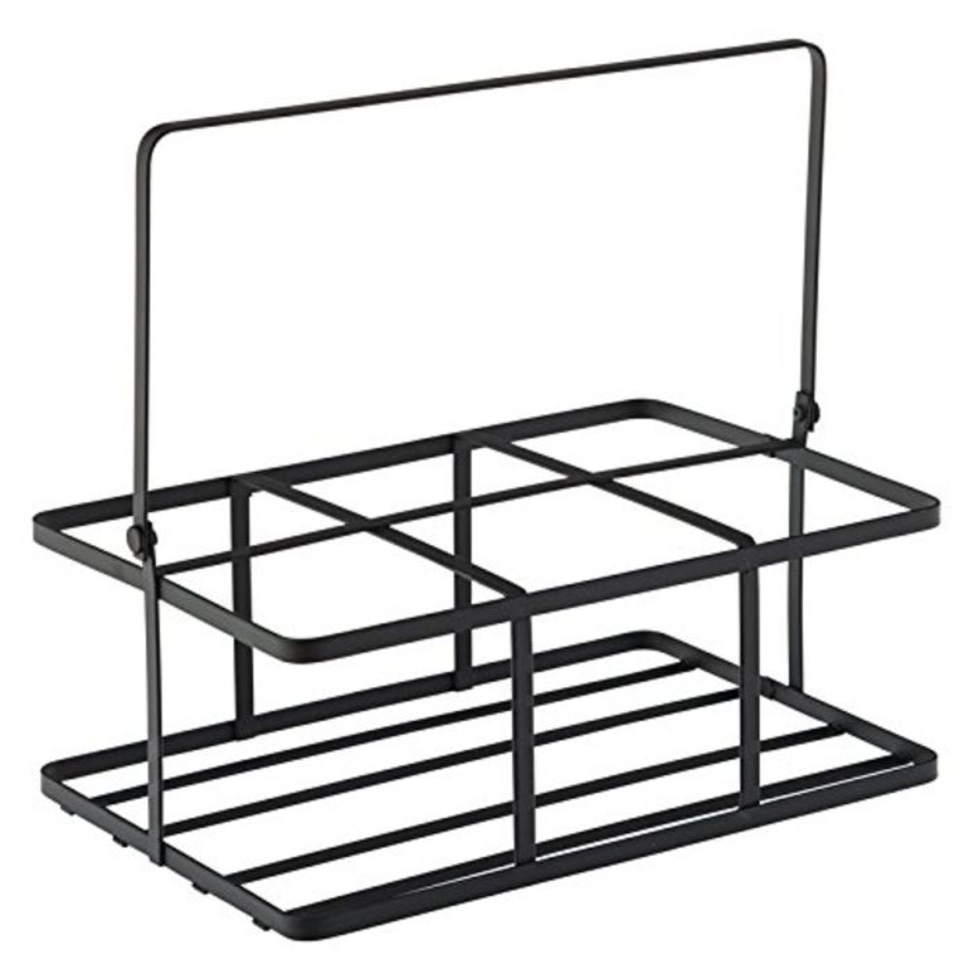 Utopia Bottles, F91127-000000-B01006, Black Metal Crate 6.75 x 4.5" (16 x 11cm) (Box o