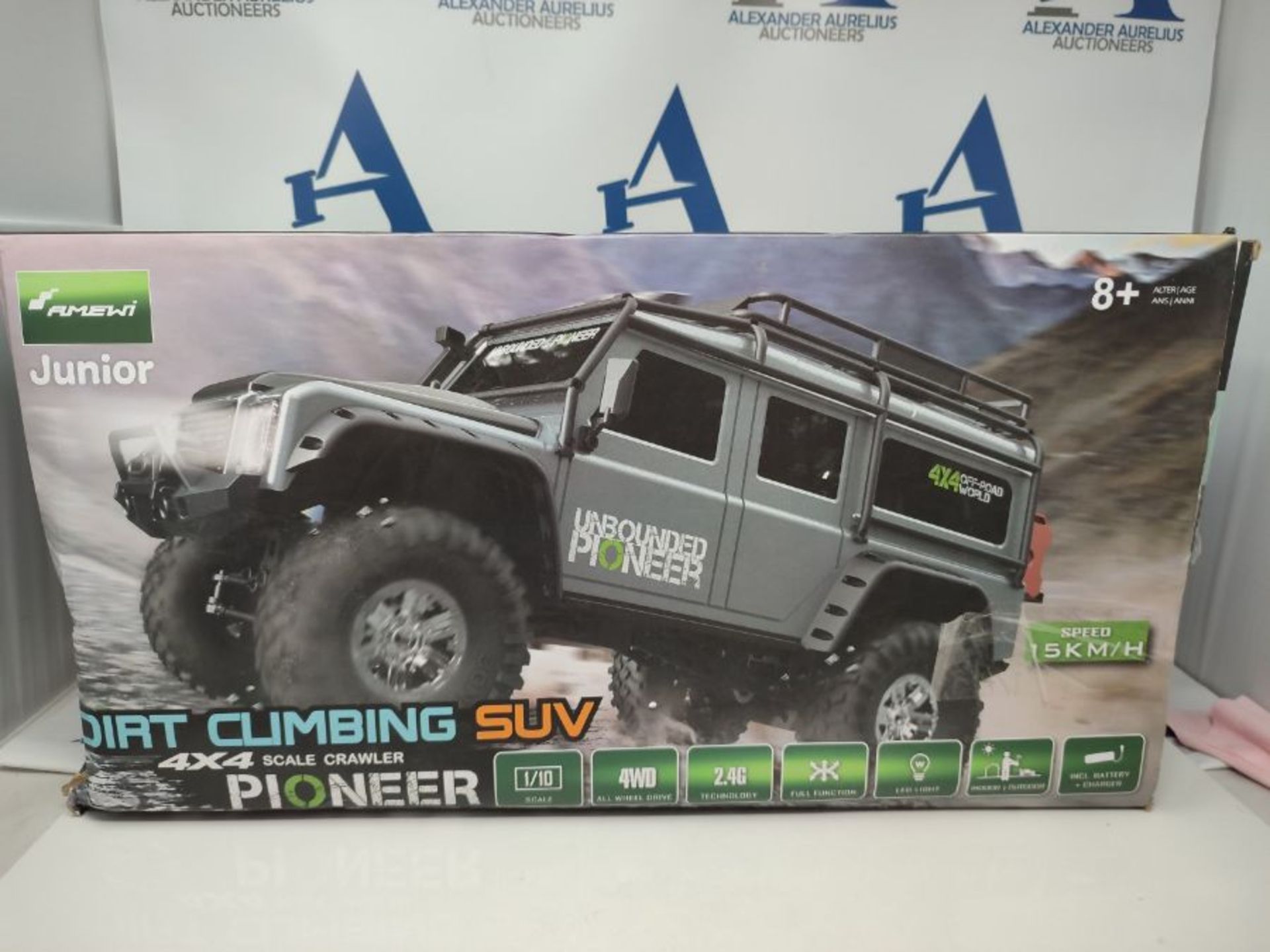 RRP £113.00 Amewi 22528 RC Dirt Climbing Pioneer SUV Crawler 4WD 1:10 RTR with Remote Control, Bat - Image 2 of 3