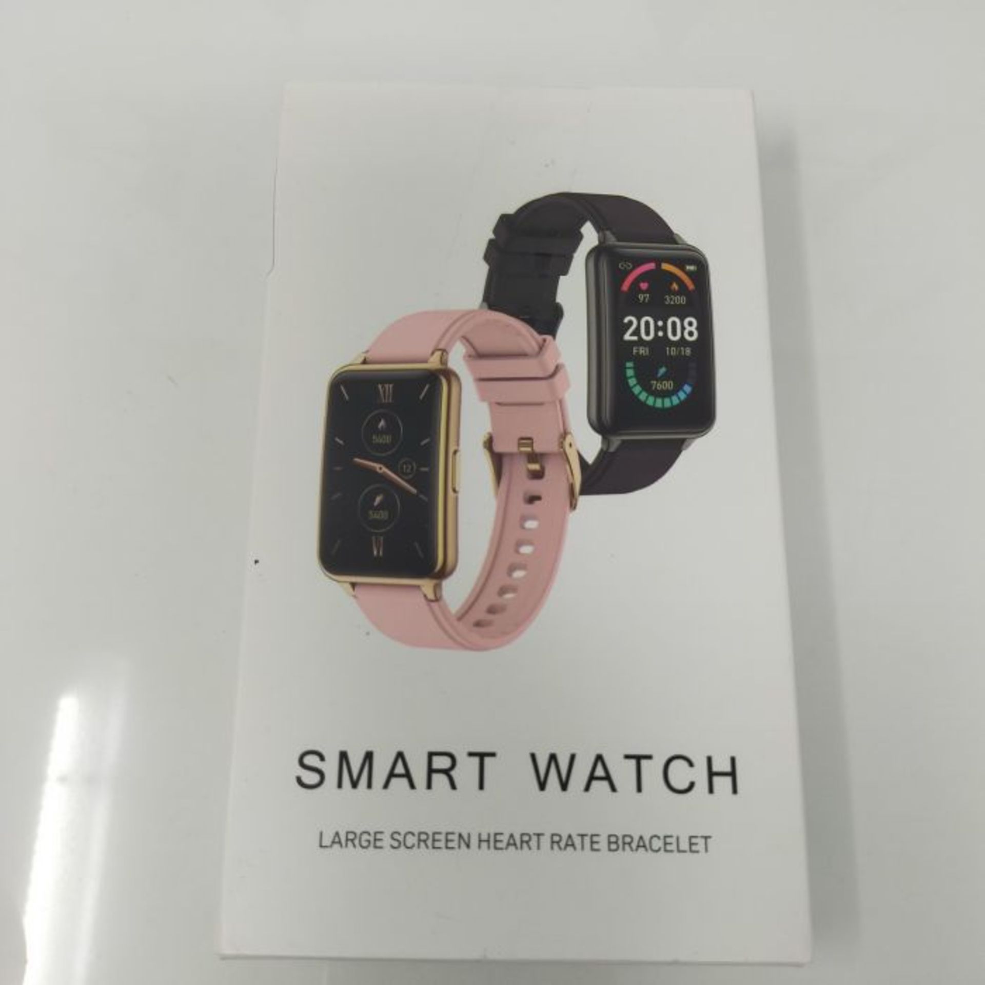 Bluetooth Smartwatch, 1.57 Inch Touch Colour Display Fitness Watch Tracker Waterproof - Image 2 of 3