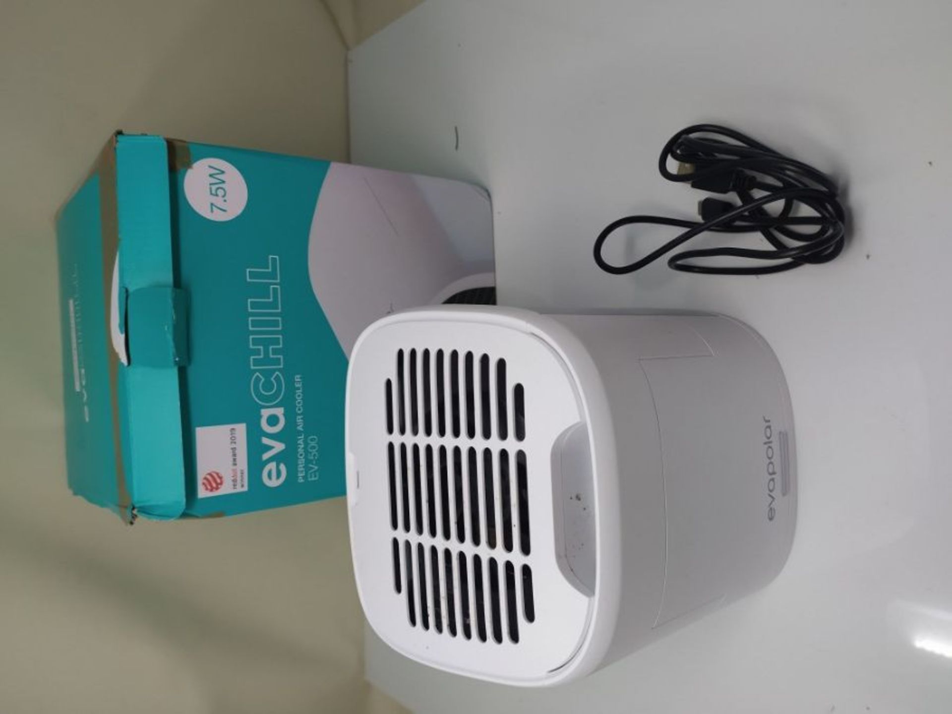 RRP £62.00 Evapolar evaCHILL Personal Portable Air Cooler and Humidifier, Desktop Cooling Fan, fo - Image 2 of 2
