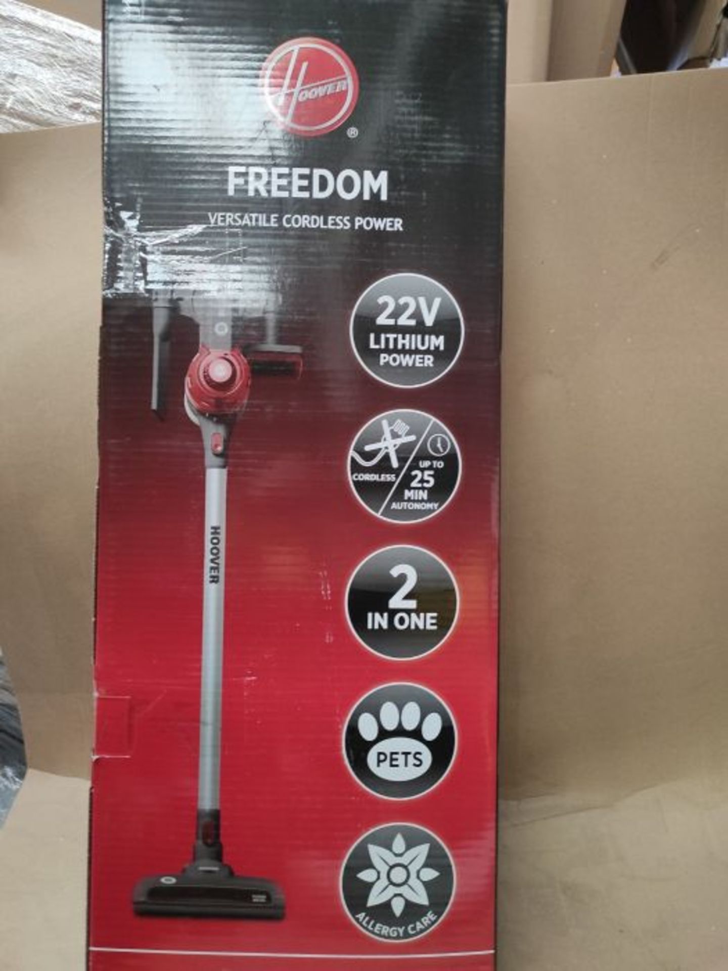 RRP £177.00 Hoover Freedom FD22RP011 - Cordless Vacuum Cleaner, Cyclonic, Special Pet Hair Brush, - Image 2 of 3