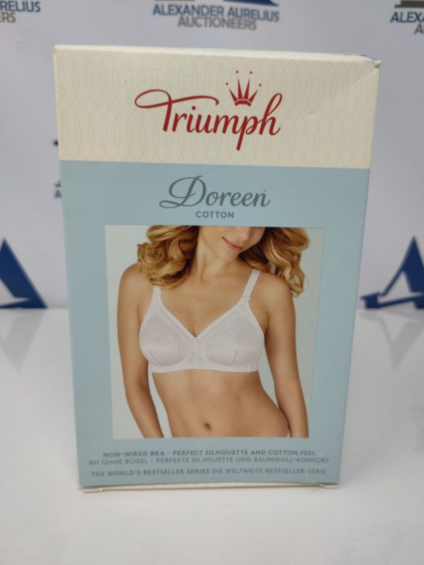 Triumph Women's Doreen + Cotton 01 N Non-Wired Bra, Skin, 40DD - Image 2 of 3