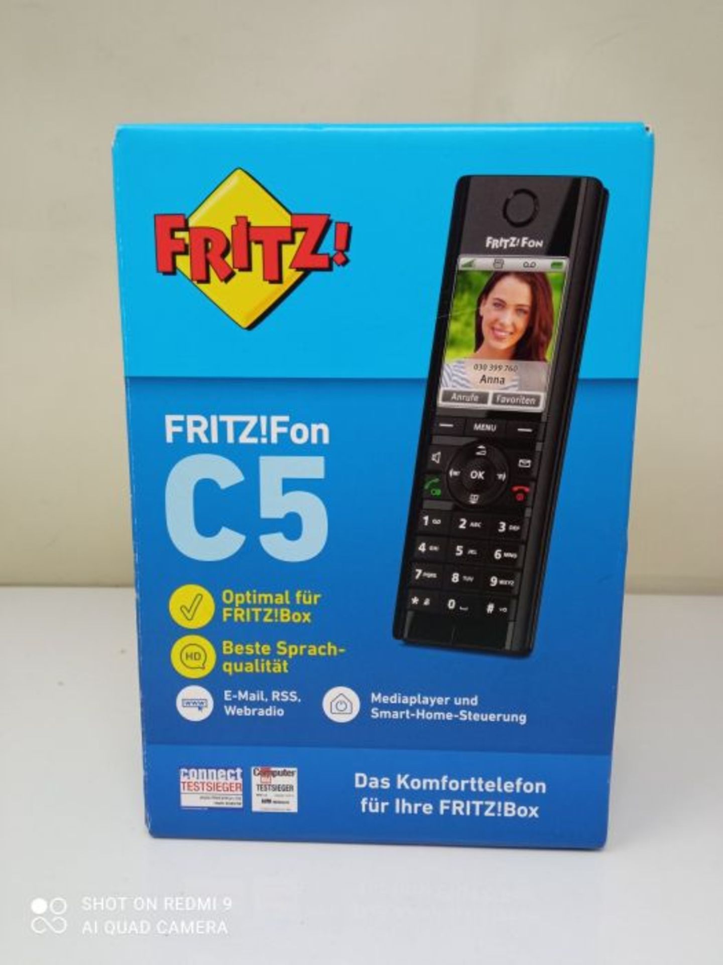 RRP £51.00 AVM FRITZ!Fon C5 DECT comfort telephone (high-quality color display, HD telephony, Int - Image 2 of 3