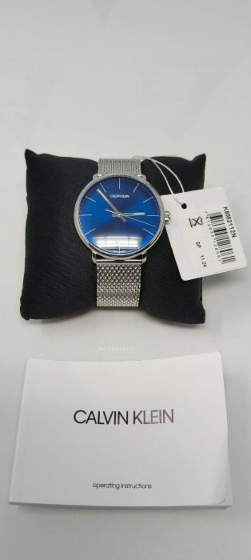 RRP £101.00 Calvin Klein Unisex Adult Analogue-Digital Quartz Watch with Stainless Steel Strap K8M - Image 3 of 3