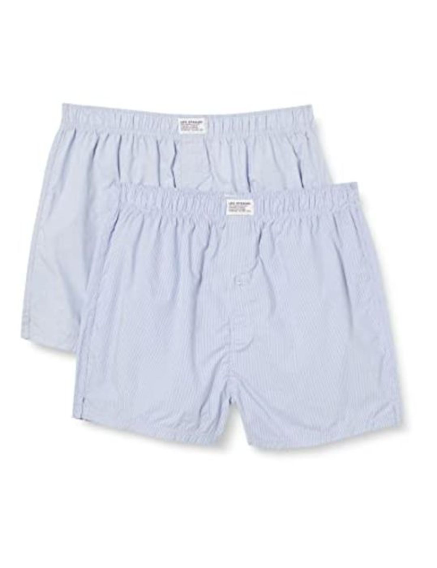 LEVIS Men's Woven Boxer Shorts, Light Blue, Small (Pack of 2)