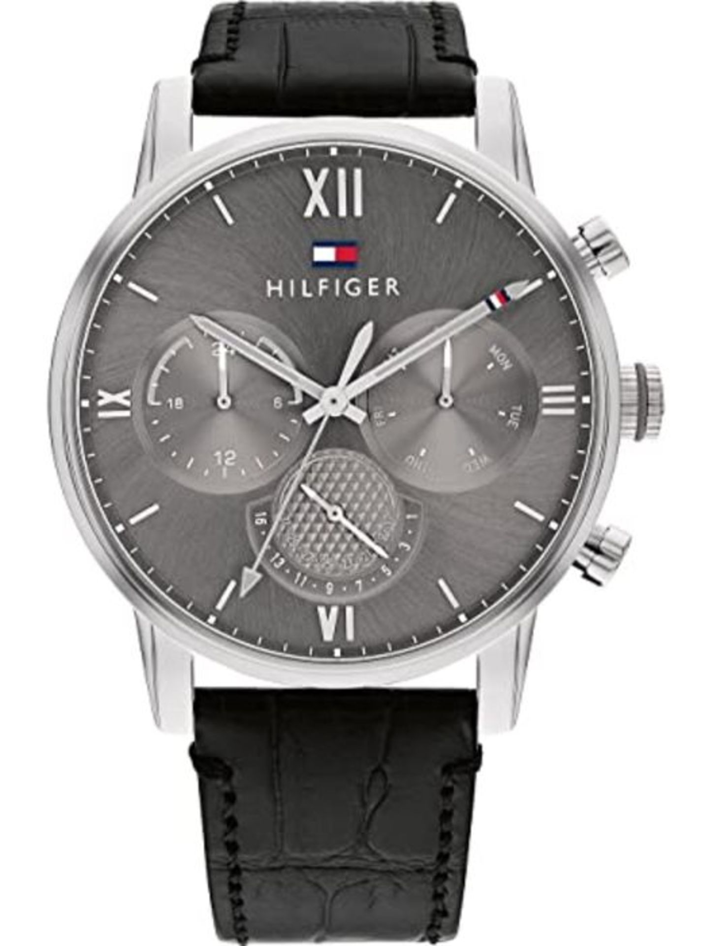 RRP £97.00 Tommy Hilfiger Men Analog Quartz Watch with Leather Strap 1791883