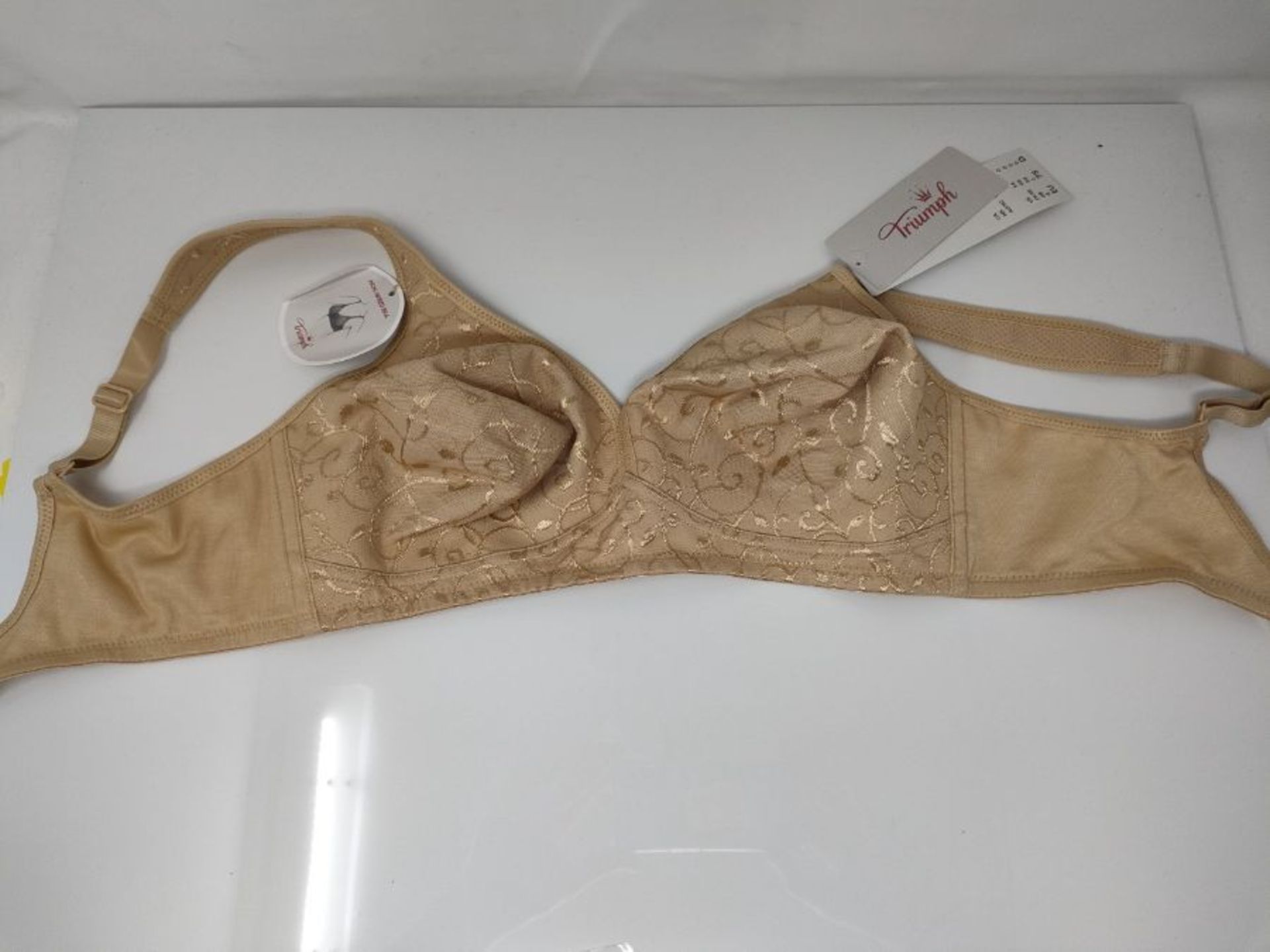 Triumph Women's Elegant Cotton N Everyday Bra, Beige, 34D - Image 2 of 2