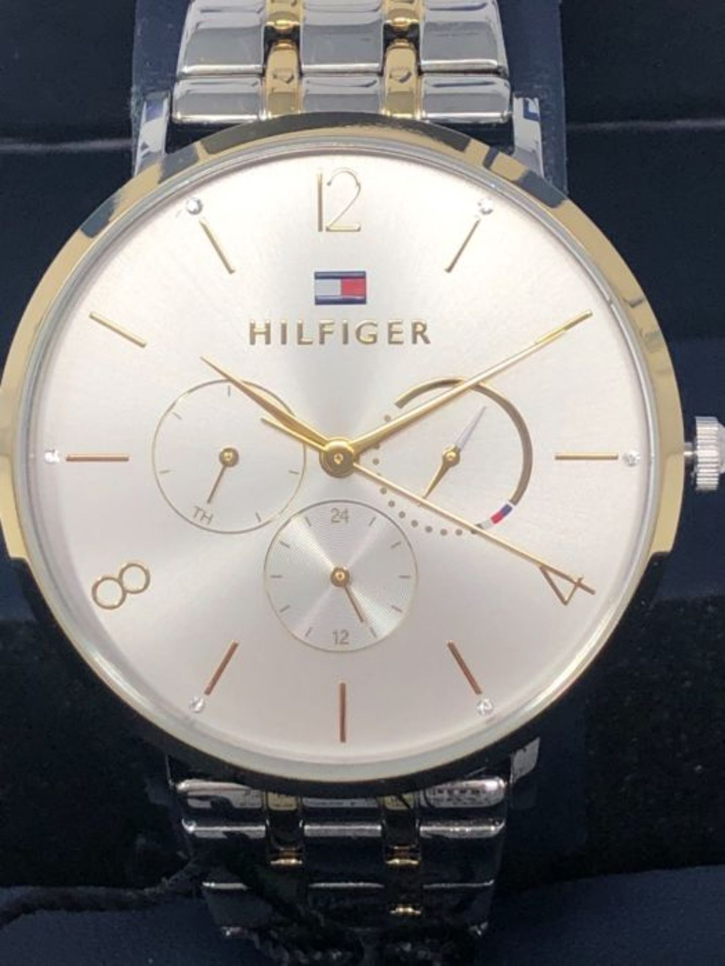 RRP £110.00 Tommy Hilfiger Damen Multi Zifferblatt Quarz Uhr mit Edelstahl Armband 1782032 - Image 3 of 3