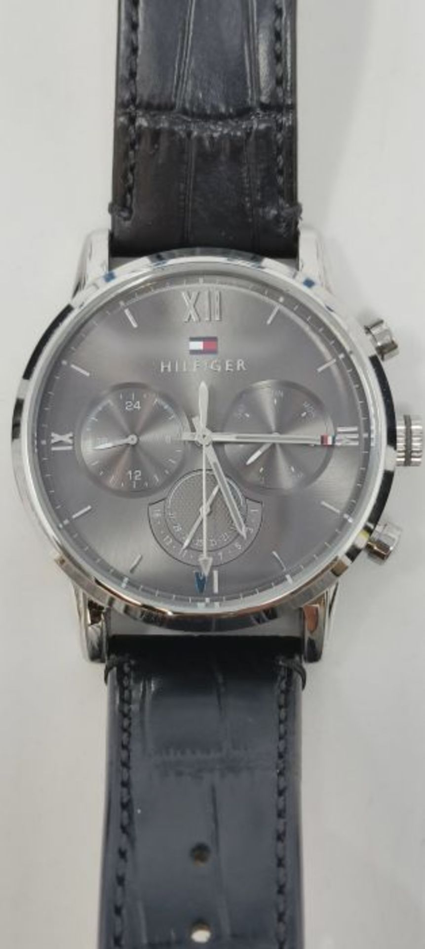 RRP £97.00 Tommy Hilfiger Men Analog Quartz Watch with Leather Strap 1791883 - Image 2 of 3