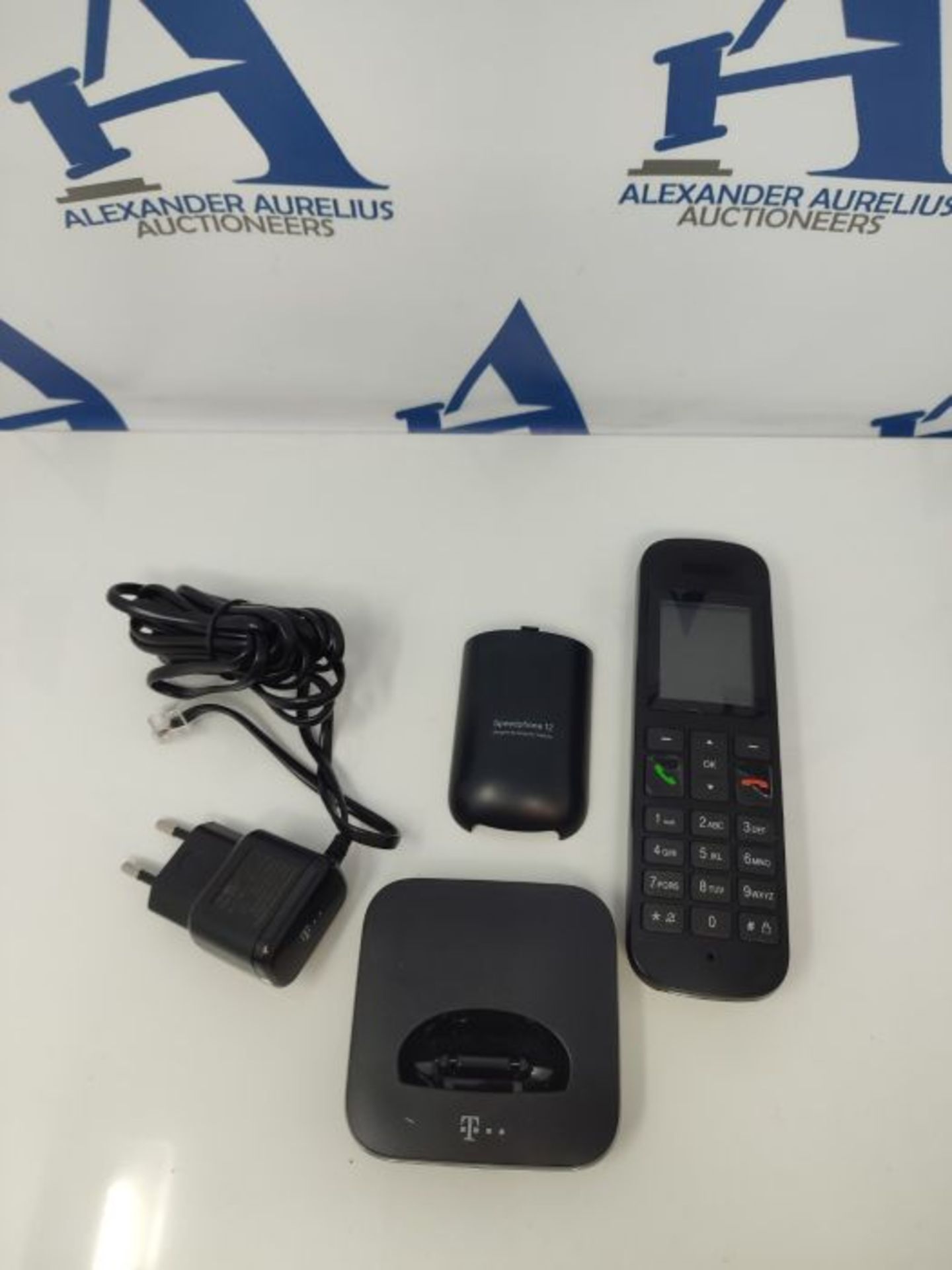 Deutsche Telekom Speedphone 12 landline telephone in black cordless | For use with cur - Image 2 of 2