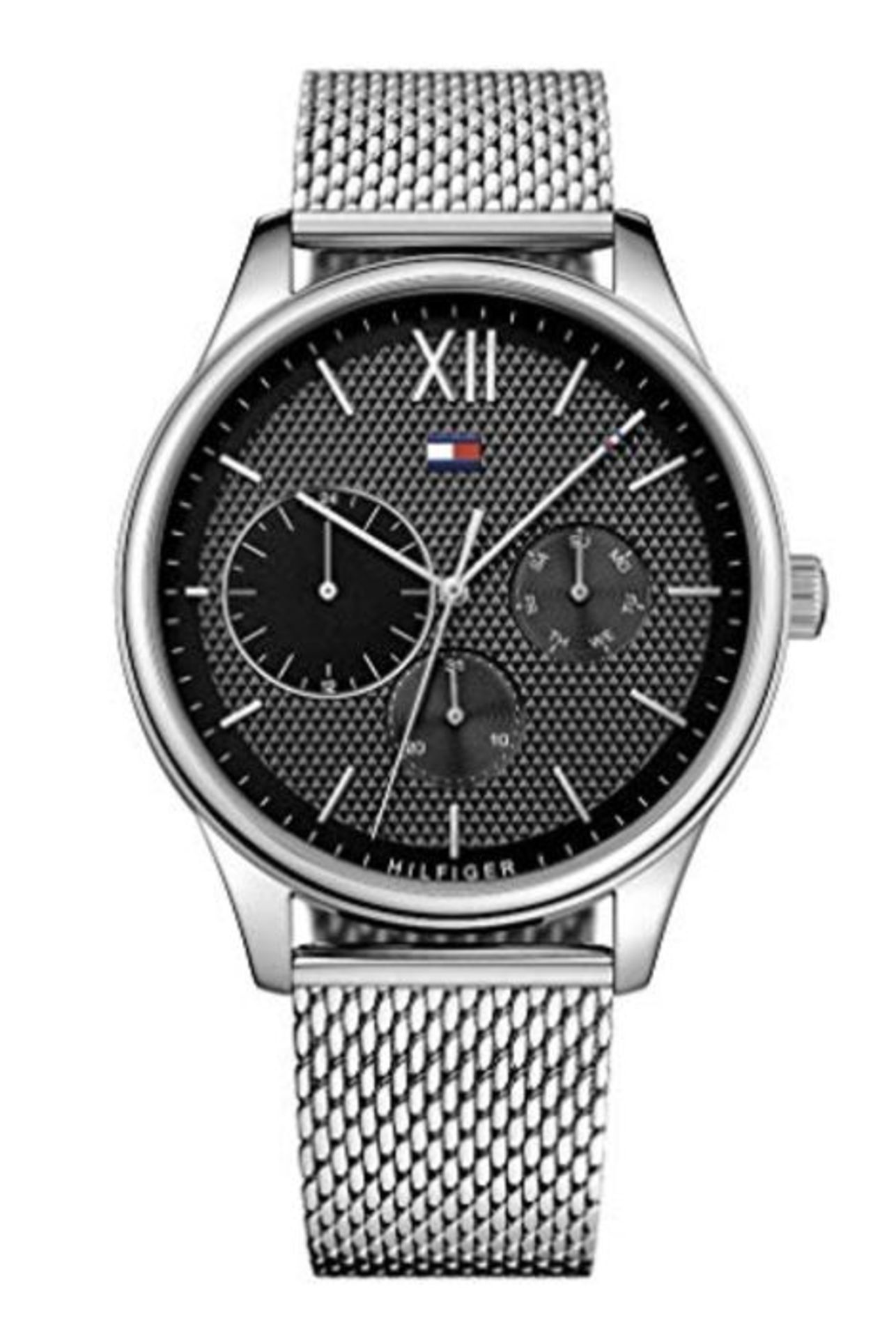RRP £93.00 Tommy Hilfiger Mens Multi dial Quartz Watch with Stainless Steel Strap 1791415