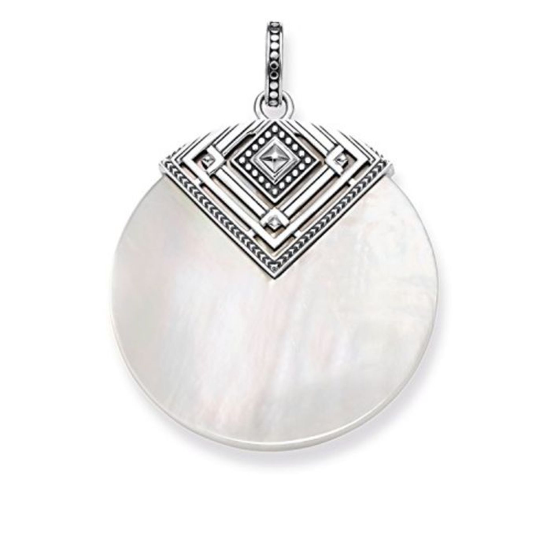 RRP £119.00 [CRACKED] Thomas Sabo "Africa Triangle Mother of Pearl Pendant