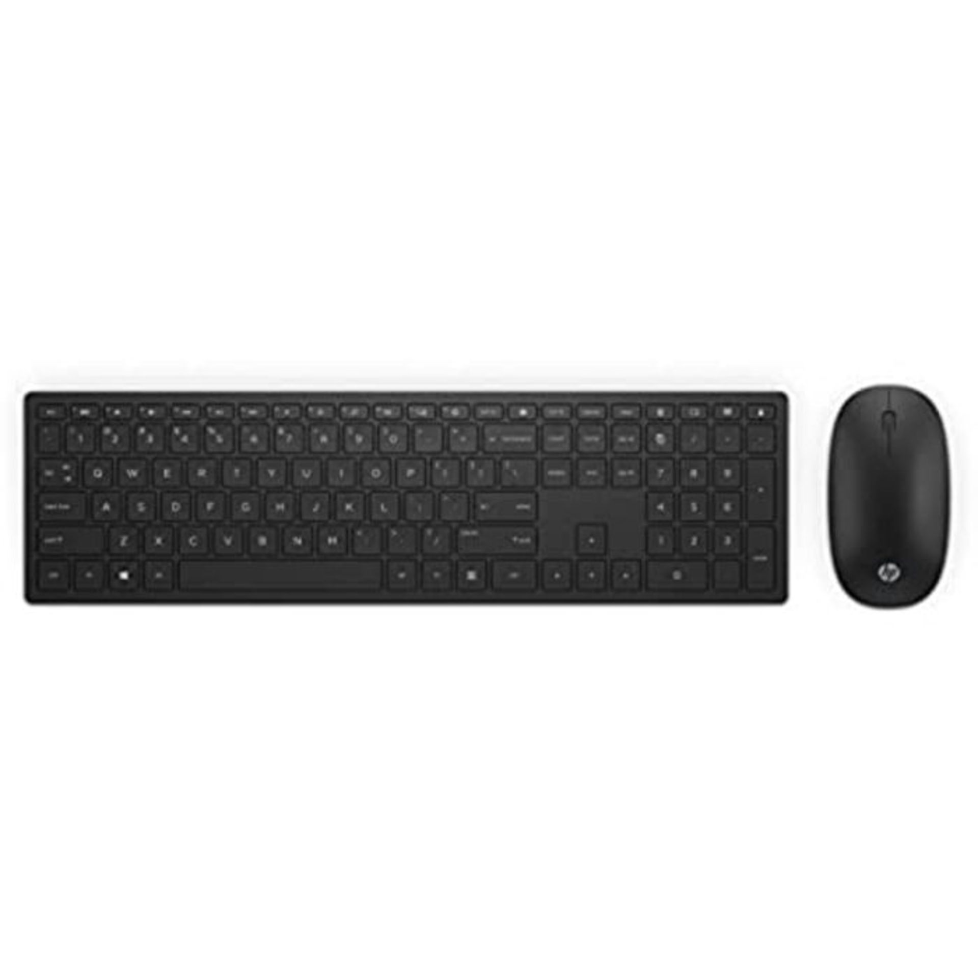 RRP £50.00 HP Pavilion 800 Wireless QWERTZ Keyboard and Mouse Combo (Nano USB Receiver, 2 AAA Bat