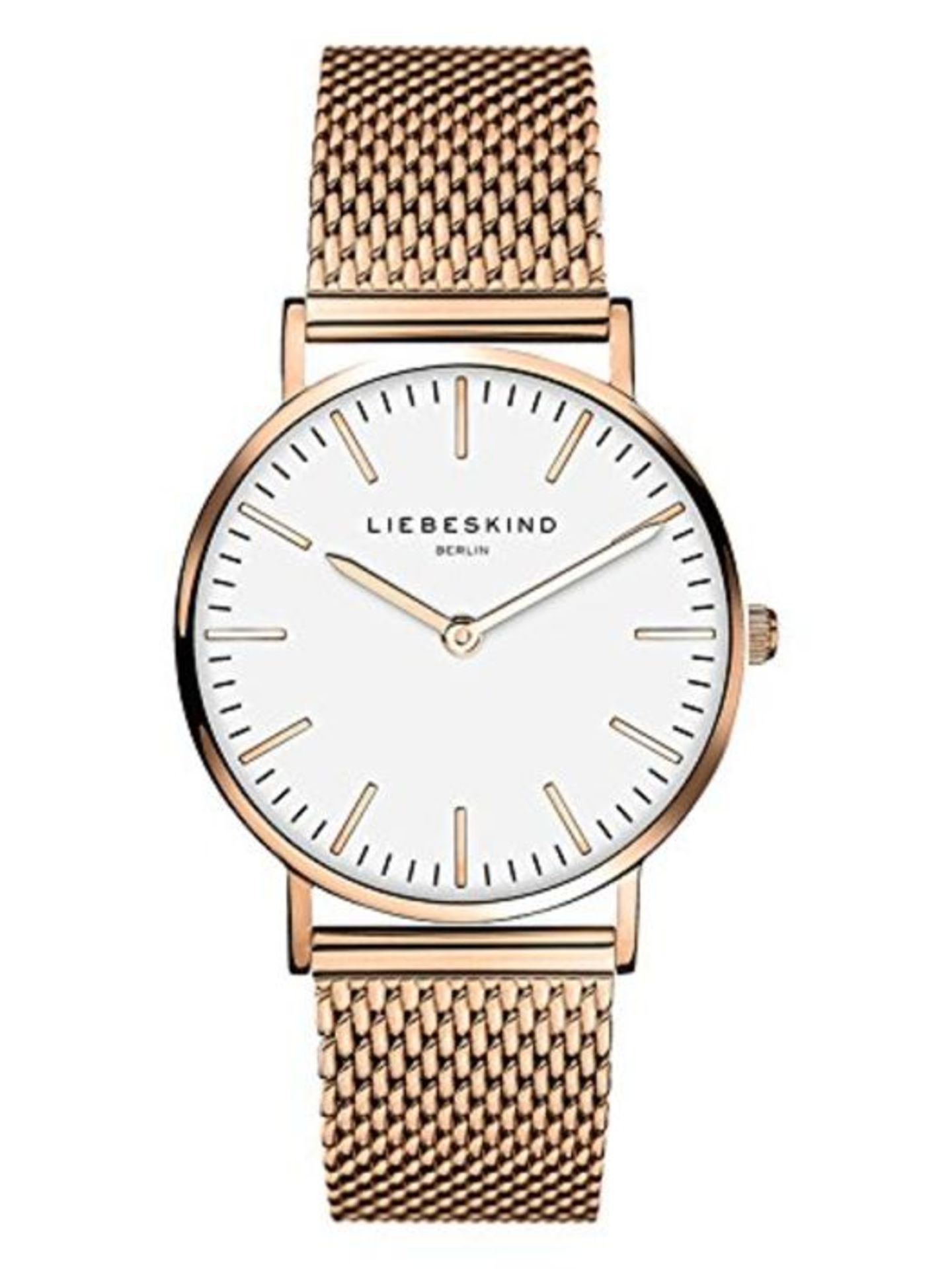 RRP £84.00 Liebeskind Berlin ladies analogue quartz wristwatch with stainless steel bracelet LT-0