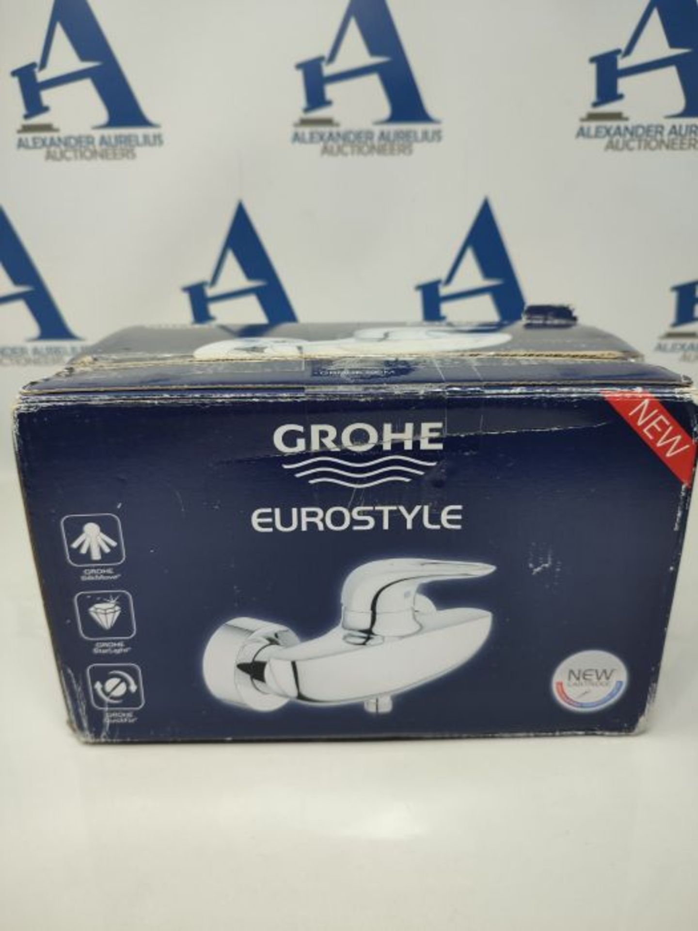 RRP £61.00 GROHE 33590003 Eurostyle Wall-Mounted Shower Mixer Tap - Chrome - Image 2 of 3