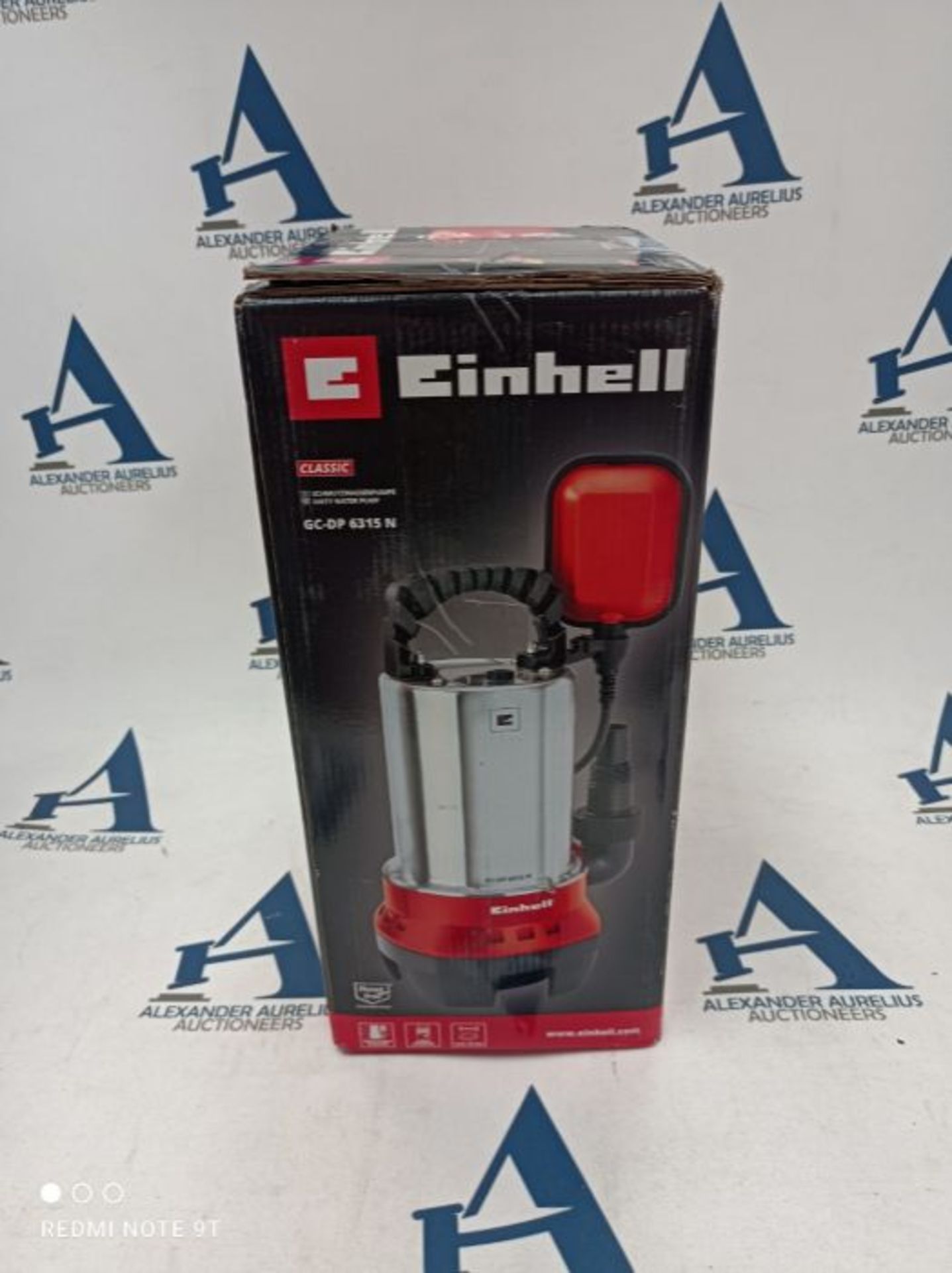 RRP £57.00 Einhell GH-DP 6315 N Waste Water Pump Red/Black - Image 3 of 3