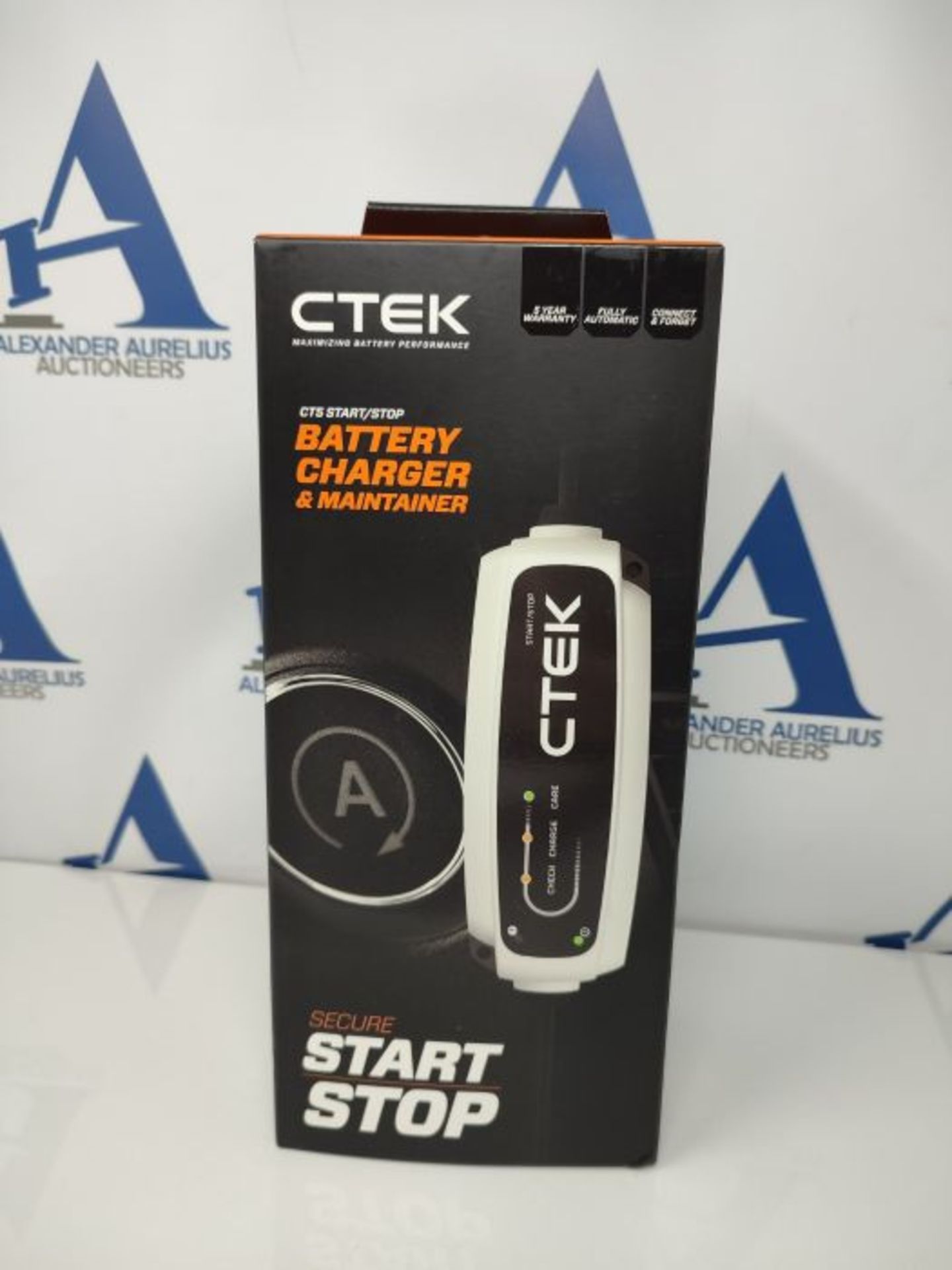 RRP £79.00 CTEK 40-106 CT5 Start/Stop, Battery Charger 12 V, Trickle Charger, Intelligent Charger - Image 2 of 3