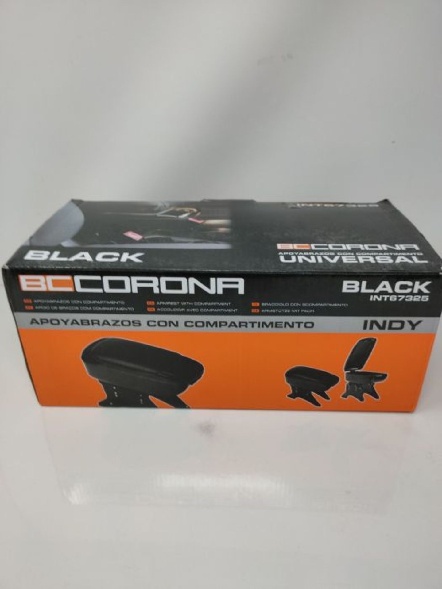 BCCORONA INT67325 Bracciolo Universale con Scompartimento, Nero - Image 2 of 3