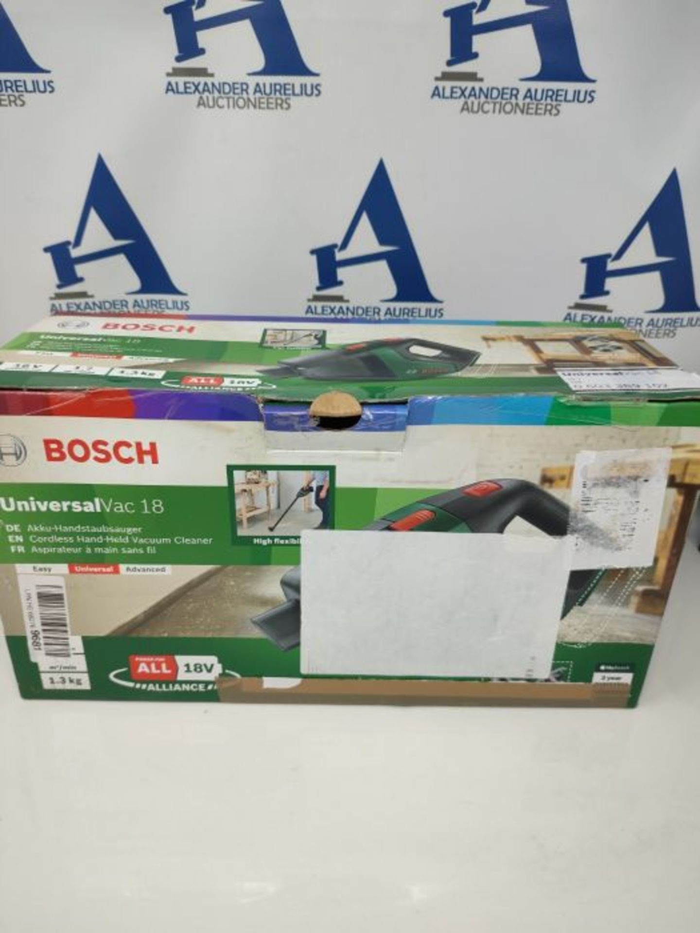 RRP £58.00 Bosch Home and Garden Cordless Vacuum Cleaner UniversalVac 18 (without battery, 18 Vol - Image 2 of 3