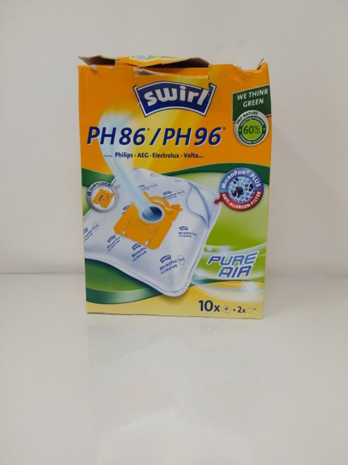 Swirl PH 86 AirSpace Vacuum Cleaner Bags for Philips, AEG Vacuum Cleaners, Highly Abso - Image 2 of 3