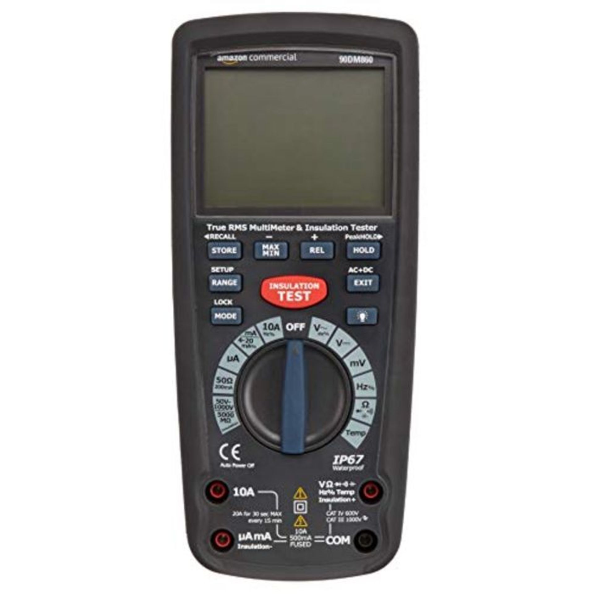 RRP £186.00 AmazonCommercial Insulation Tester with Multimeter Function, True RMS, CATIV 600V