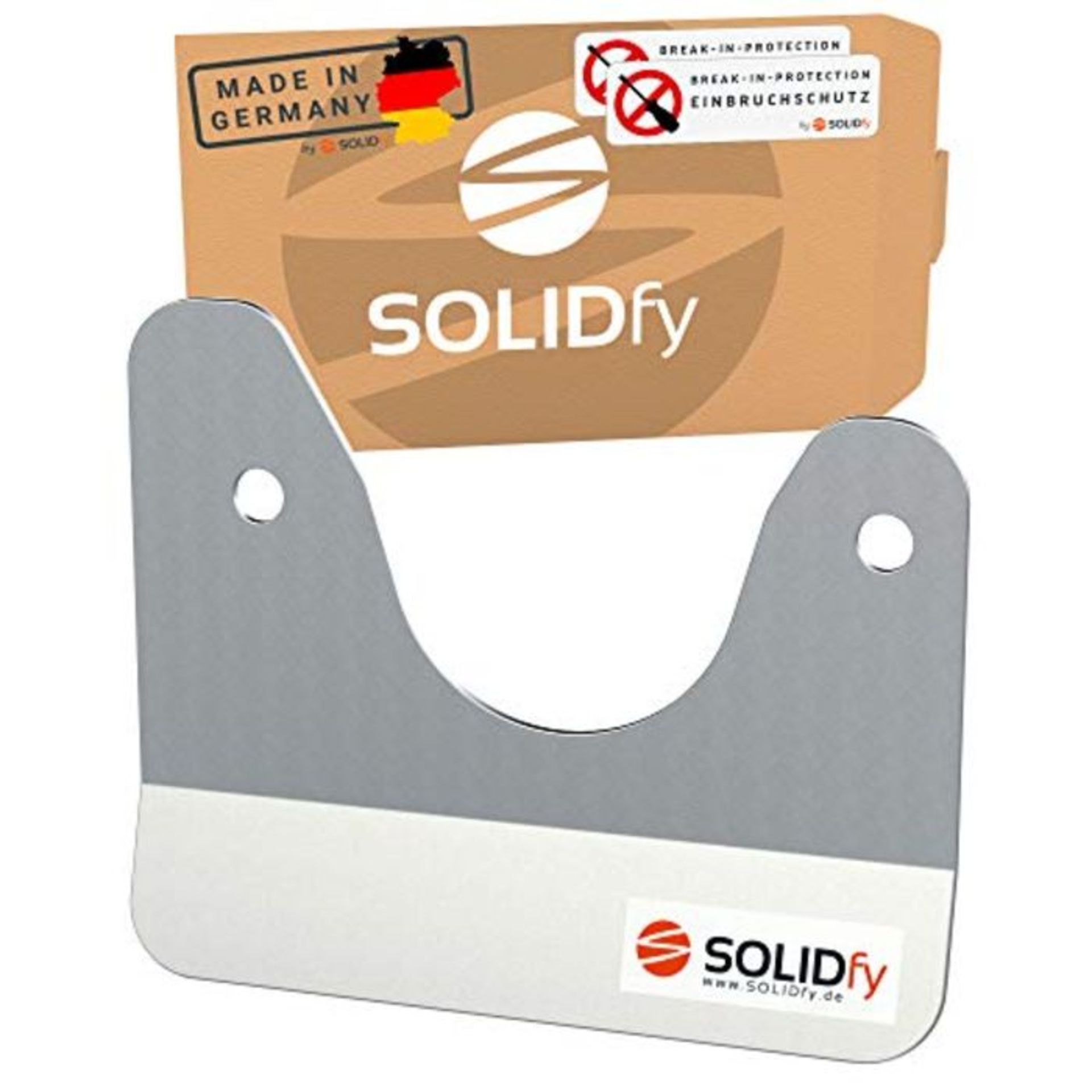 SOLIDfy® break-in protection, rear door prick stop lock made of stainless steel for D