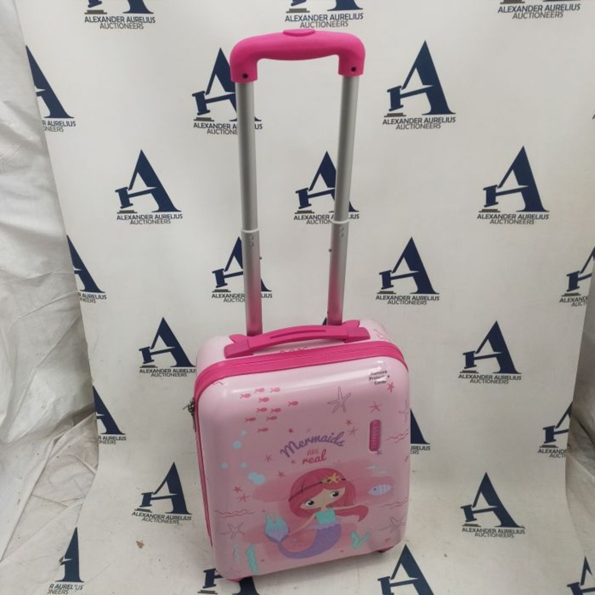 RRP £64.00 PERLETTI Unicorn Children Luggage - ABS Hard Shell Suitcase for Boy Girl - Travel Bag - Image 2 of 2