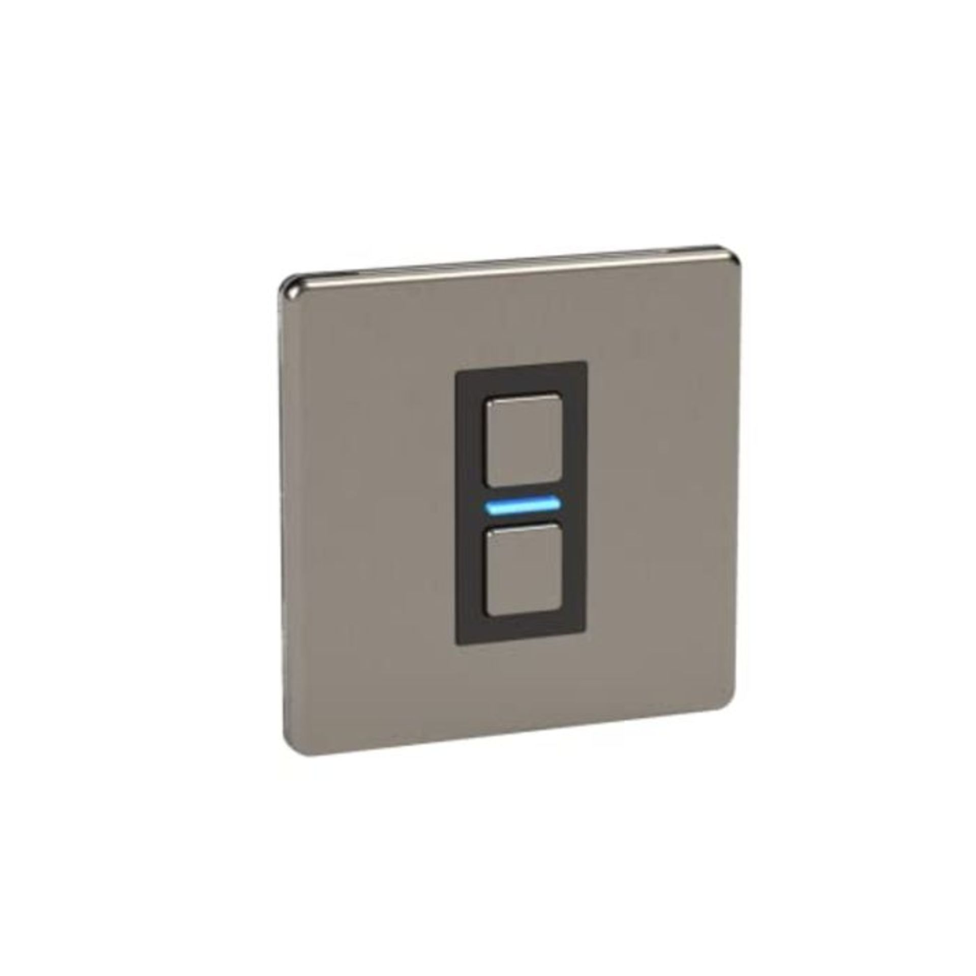 RRP £75.00 Lightwave LP21MK2 Smart Dimmer with Energy Monitoring, 1 Gang, Stainless Steel - Works