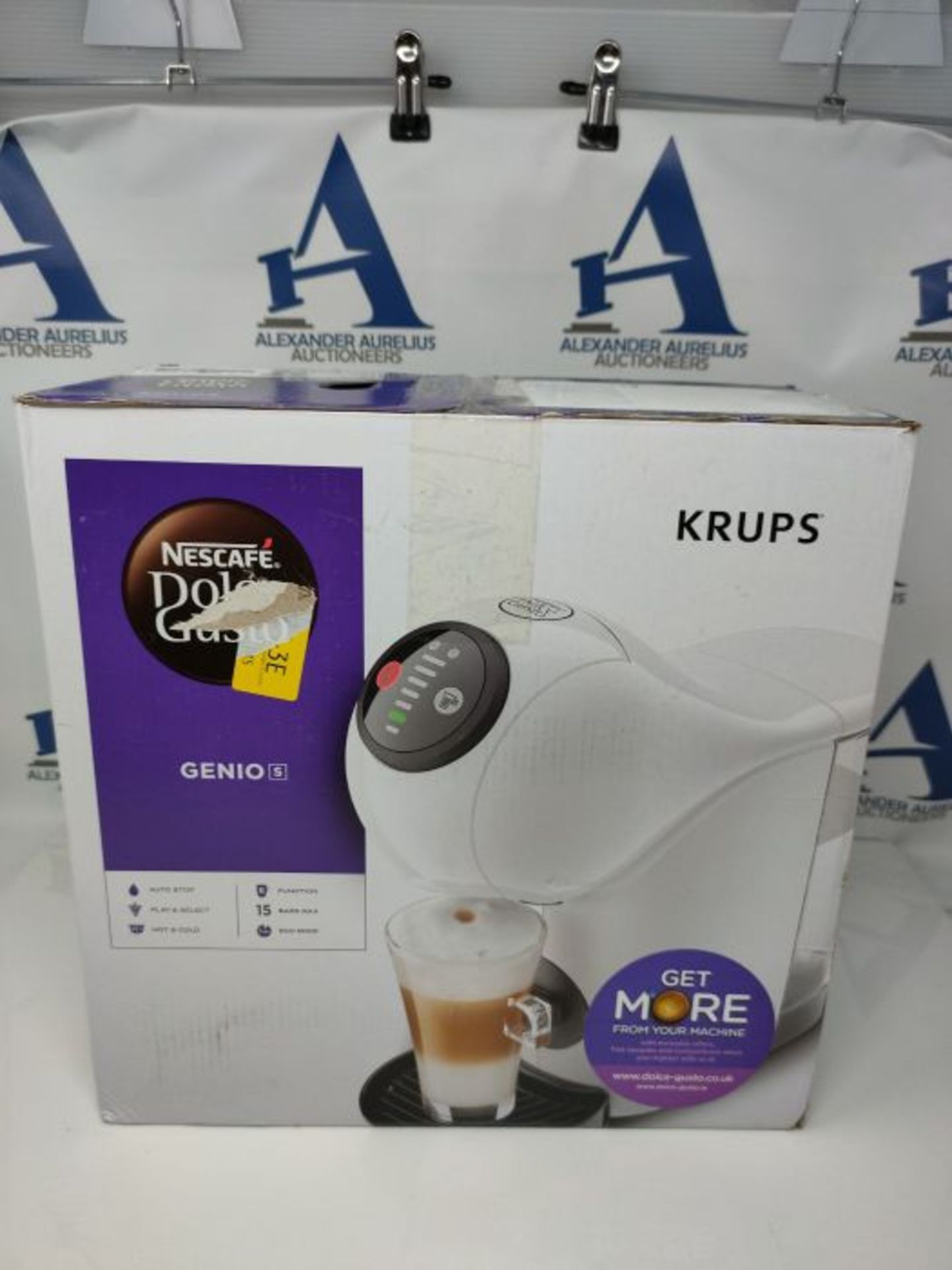 RRP £84.00 [CRACKED] NESCAFE Dolce Gusto Genio S Automatic Coffee Machine White by Krups - Image 2 of 3