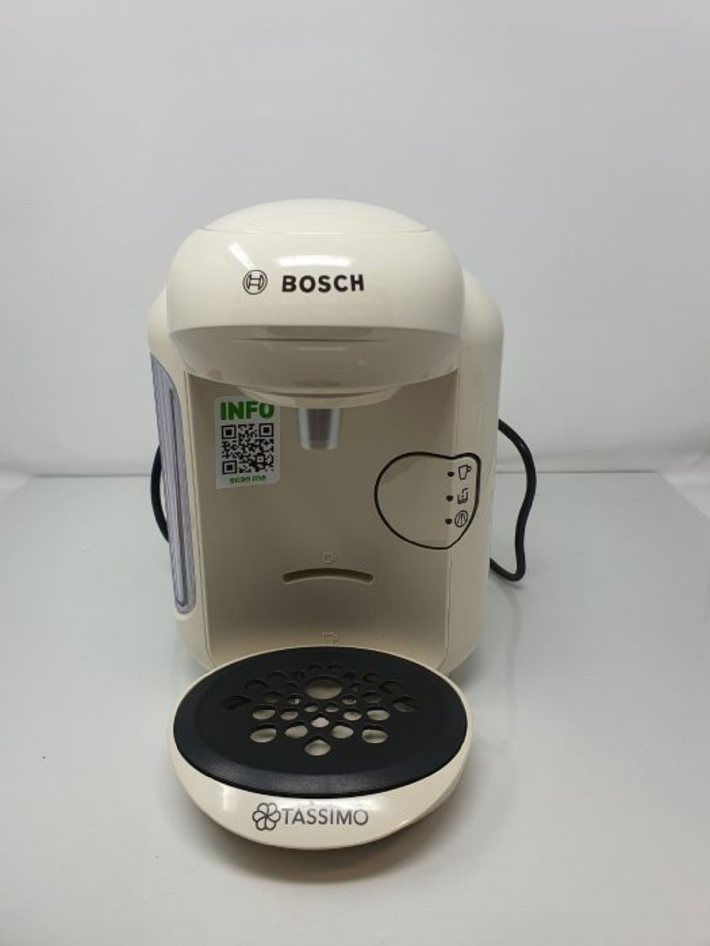 RRP £50.00 Bosch Tassimo TAS1407 Machine à café pour capsule, 0.7L, Crème - Image 2 of 2