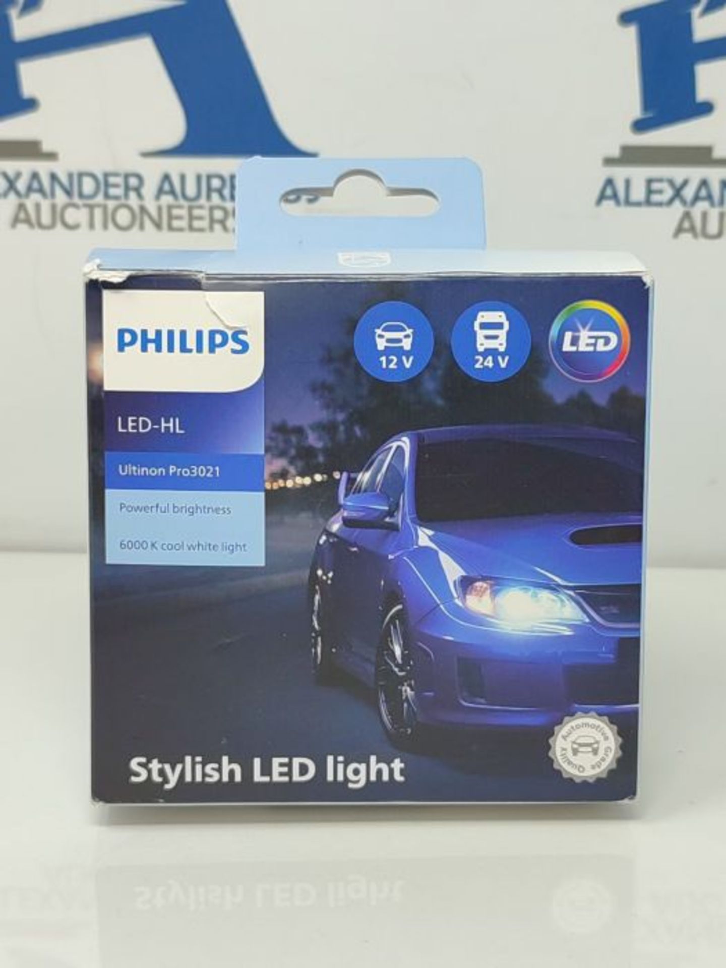 Philips Ultinon Pro3021 LED Car Headlight Bulb (H7), cool white light of 6.000K, set o - Image 2 of 3