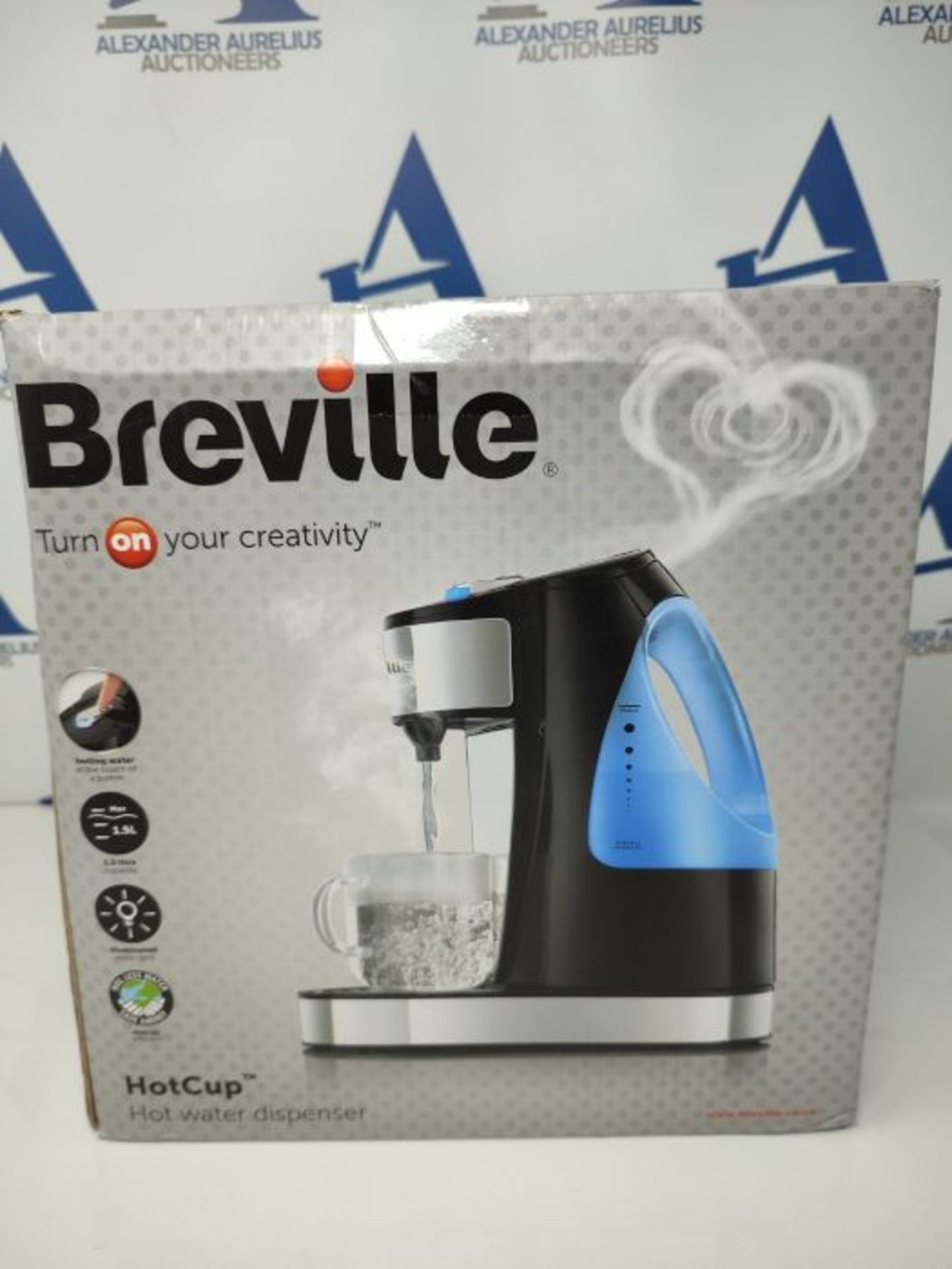 Breville HotCup Hot Water Dispenser | 3kW Fast Boil |1.5L | Energy-efficient use | Glo - Image 2 of 3