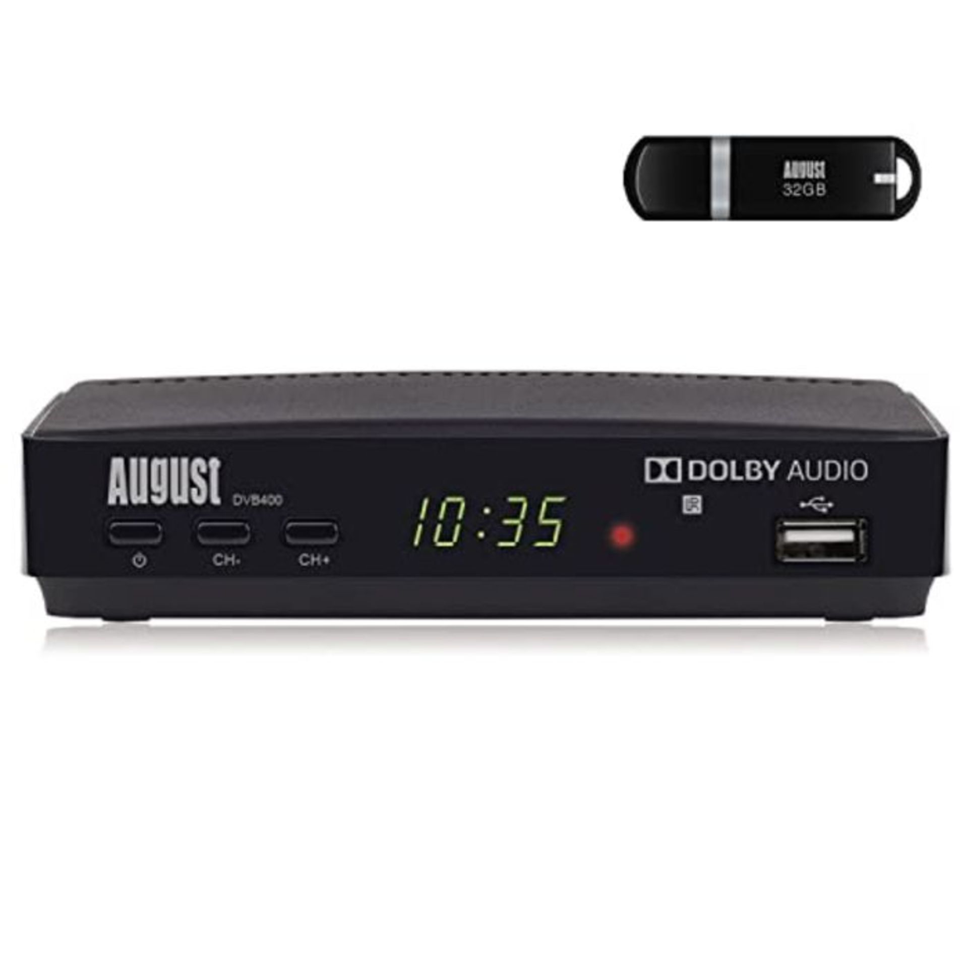 HD Freeview Set Top Box  August DVB400 - Watch, Record, Play and Pause Live TV in 1