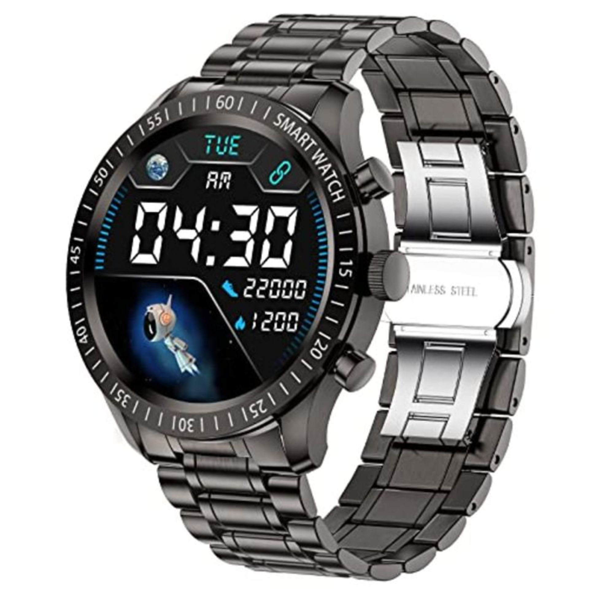 LIGE Smart Watch Men, Fitness Tracker Waterproof with Text/Sports/Heart Rate Sleep Mon