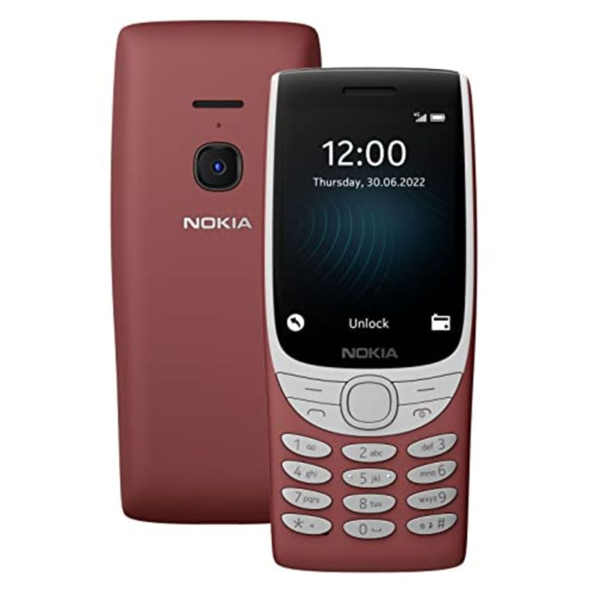 RRP £62.00 [INCOMPLETE] Nokia 8210 all carriers, 0.05gb, Feature Phone with 4G connectivity, larg