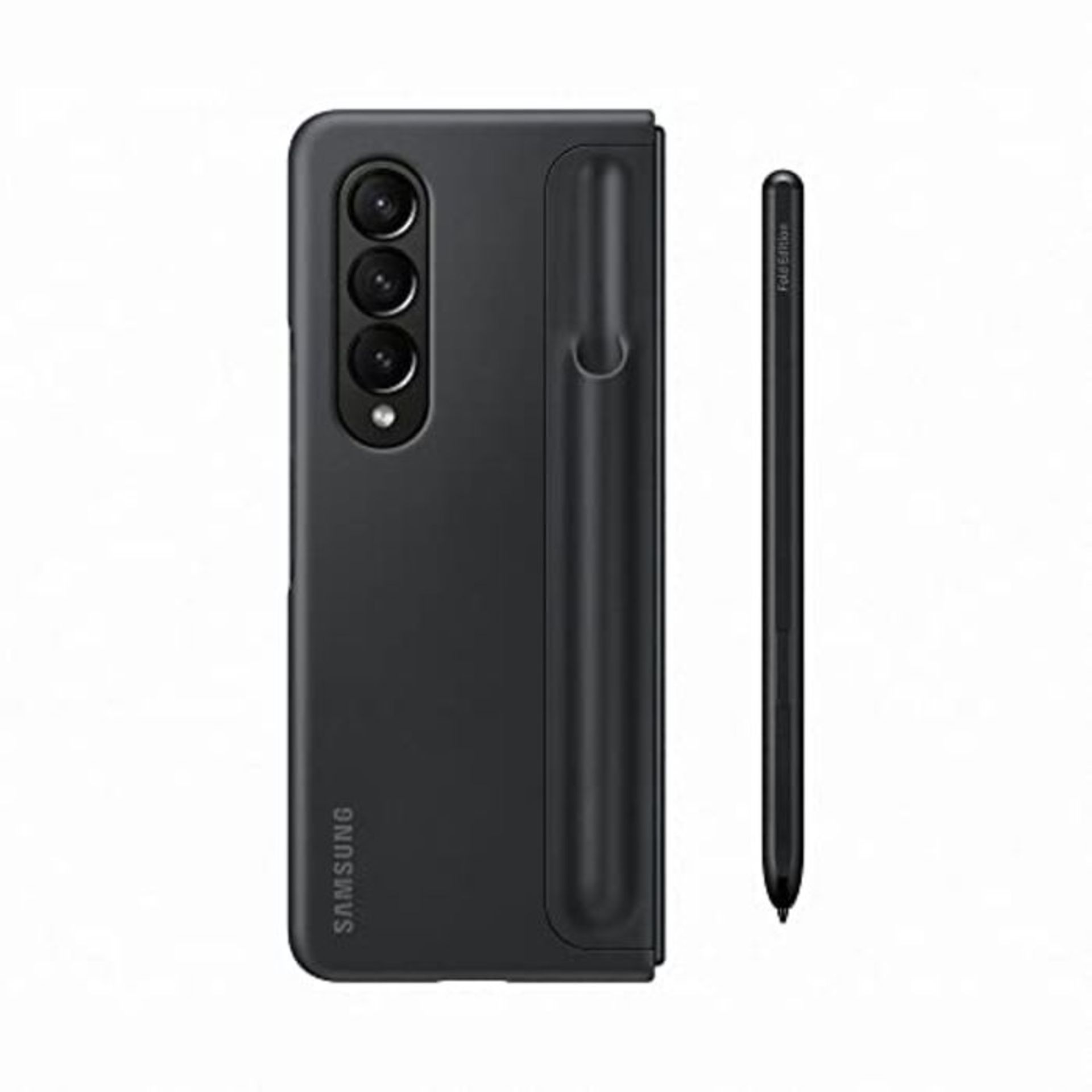 RRP £55.00 Samsung Galaxy Z Fold4 Official Standing Cover with Pen Black