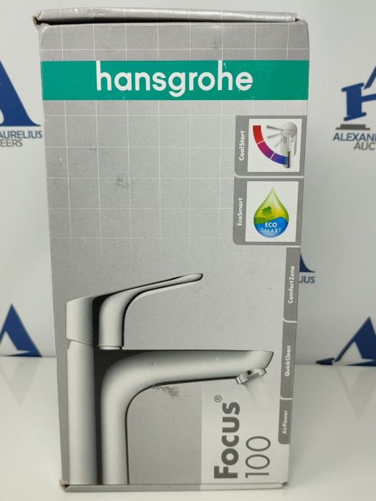 RRP £115.00 hansgrohe Focus basin mixer tap 100 with CoolStart energy saving function and pop up w - Image 2 of 3